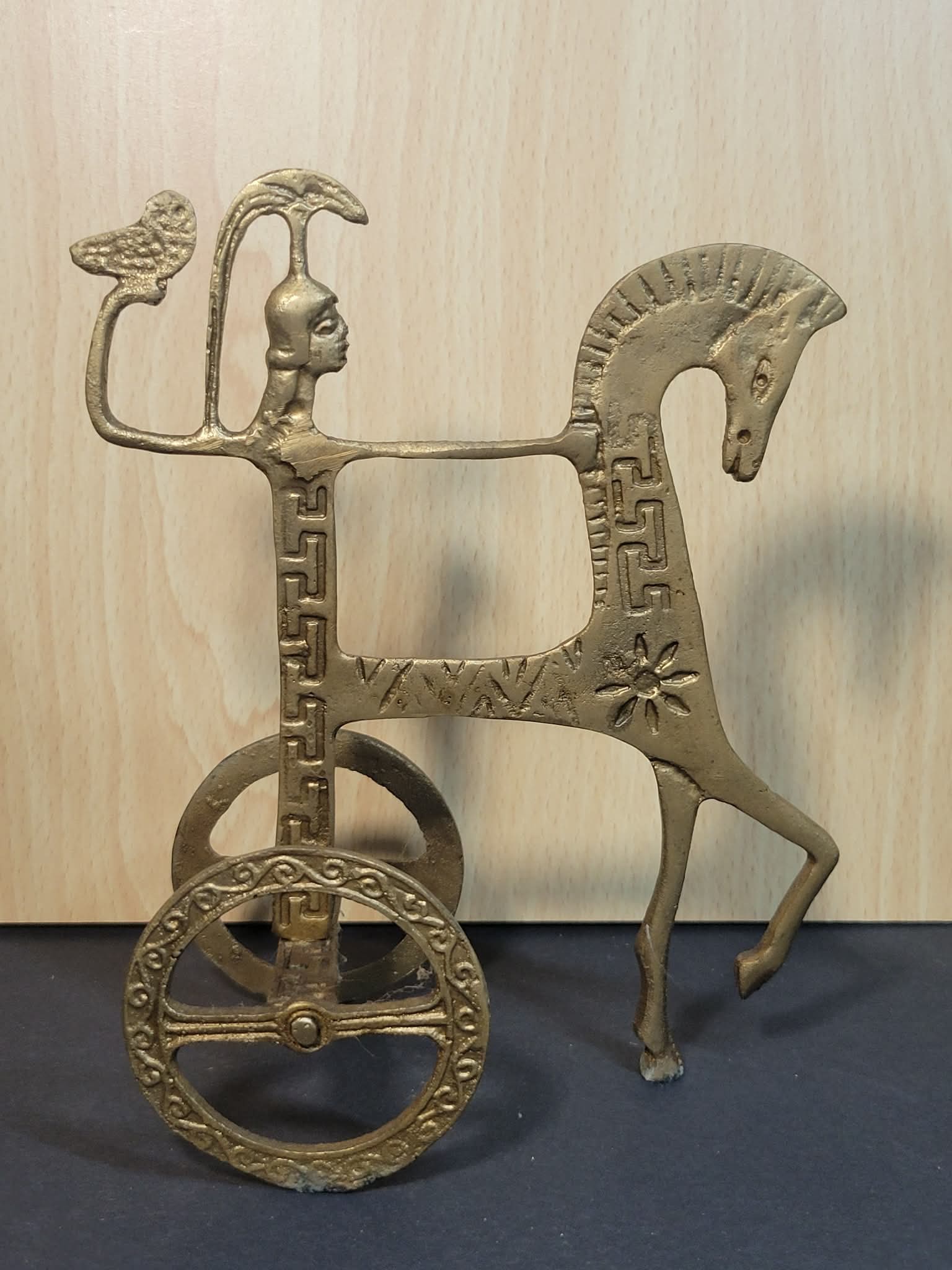 Vintage Frederick Weinberg MCM Greek Goddess Athena Chariot Trojan Horse (1 of 2)