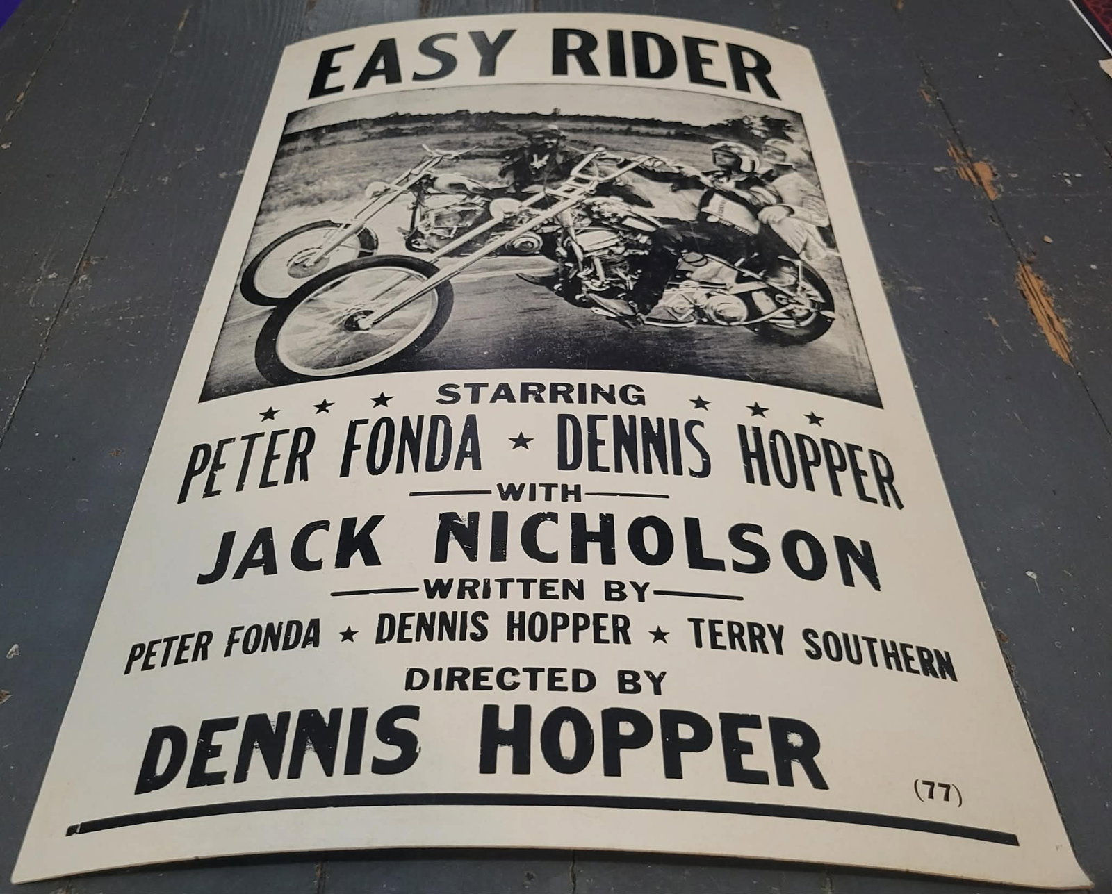 Vintage Easy Rider Cardstock Poster: 22x14
