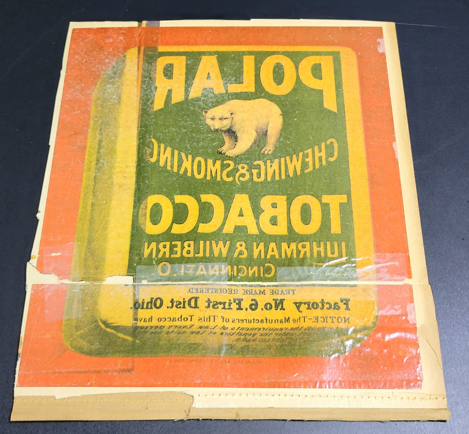 Rare Polar Bear Tobacco General Store Window Sign Decal: 10.5x8Used in general store windows Never seen another As is does have some ware and is fragile not sure if it could separate Can display as is.