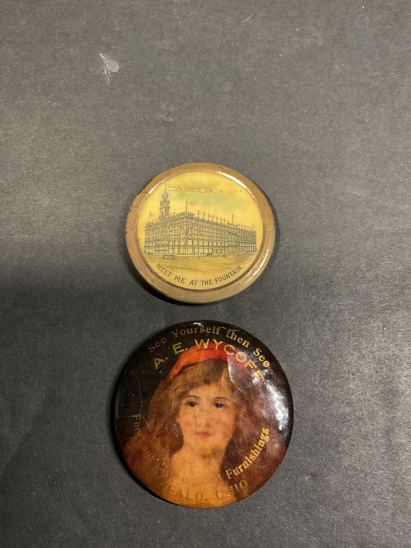 Lot of celluloid advertising mirros (1 of 4)