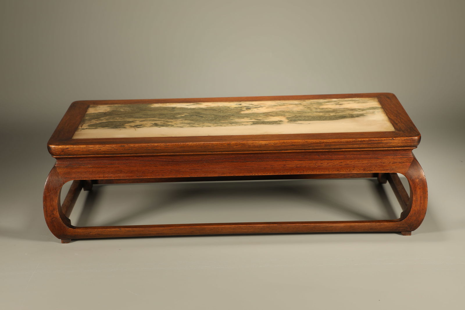 Qing Dynasty Huanghua Pear Inlaid Cloud Stone Table (1 of 6)
