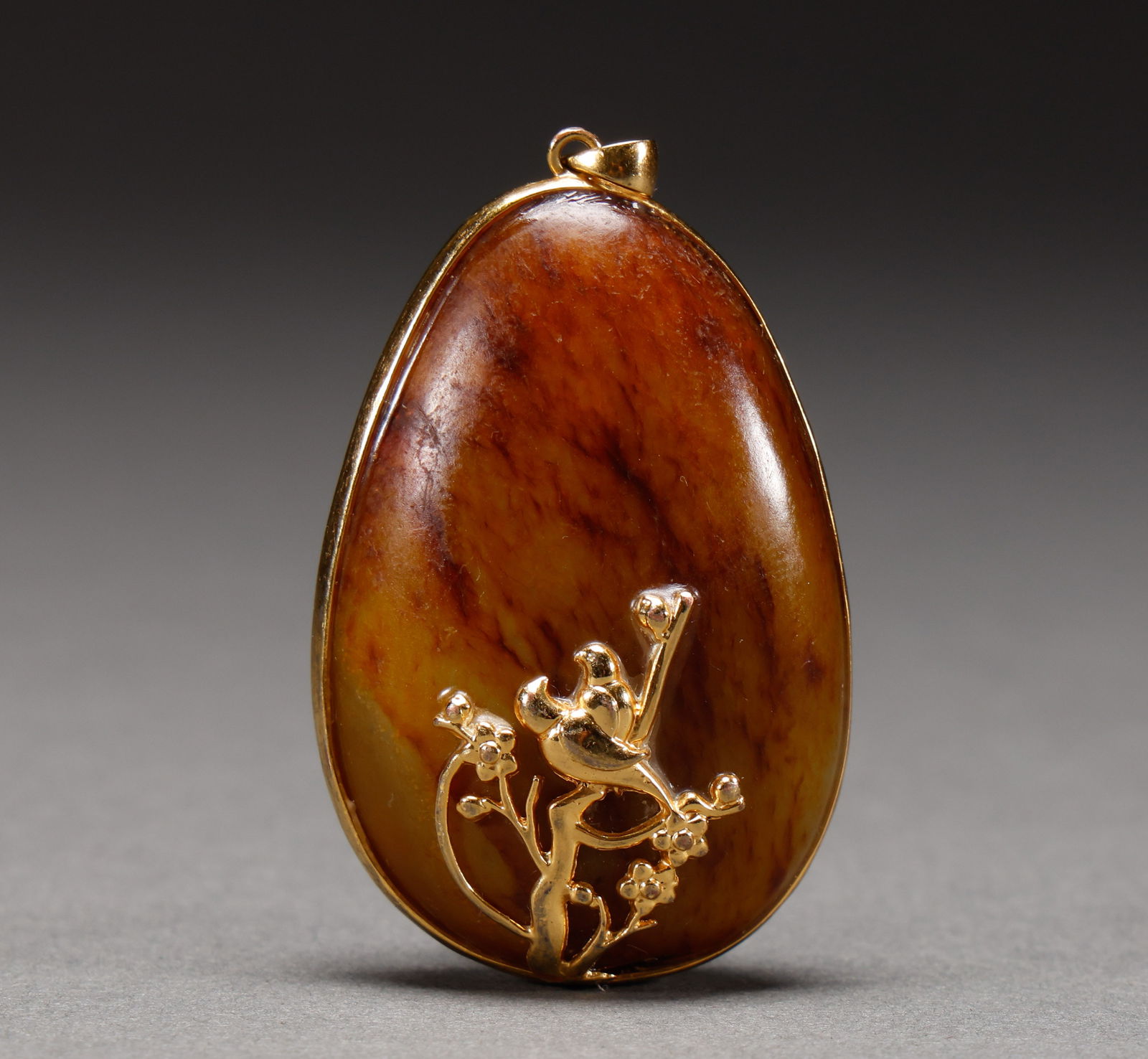 Qing Dynasty Hotan Jade original stone pendant (1 of 5)