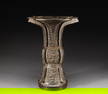 Qing Dynasty Bronze Flower Gourd