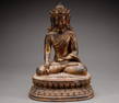 Bronze gilded painted Buddha statues from the Qing Dynasty or earlier