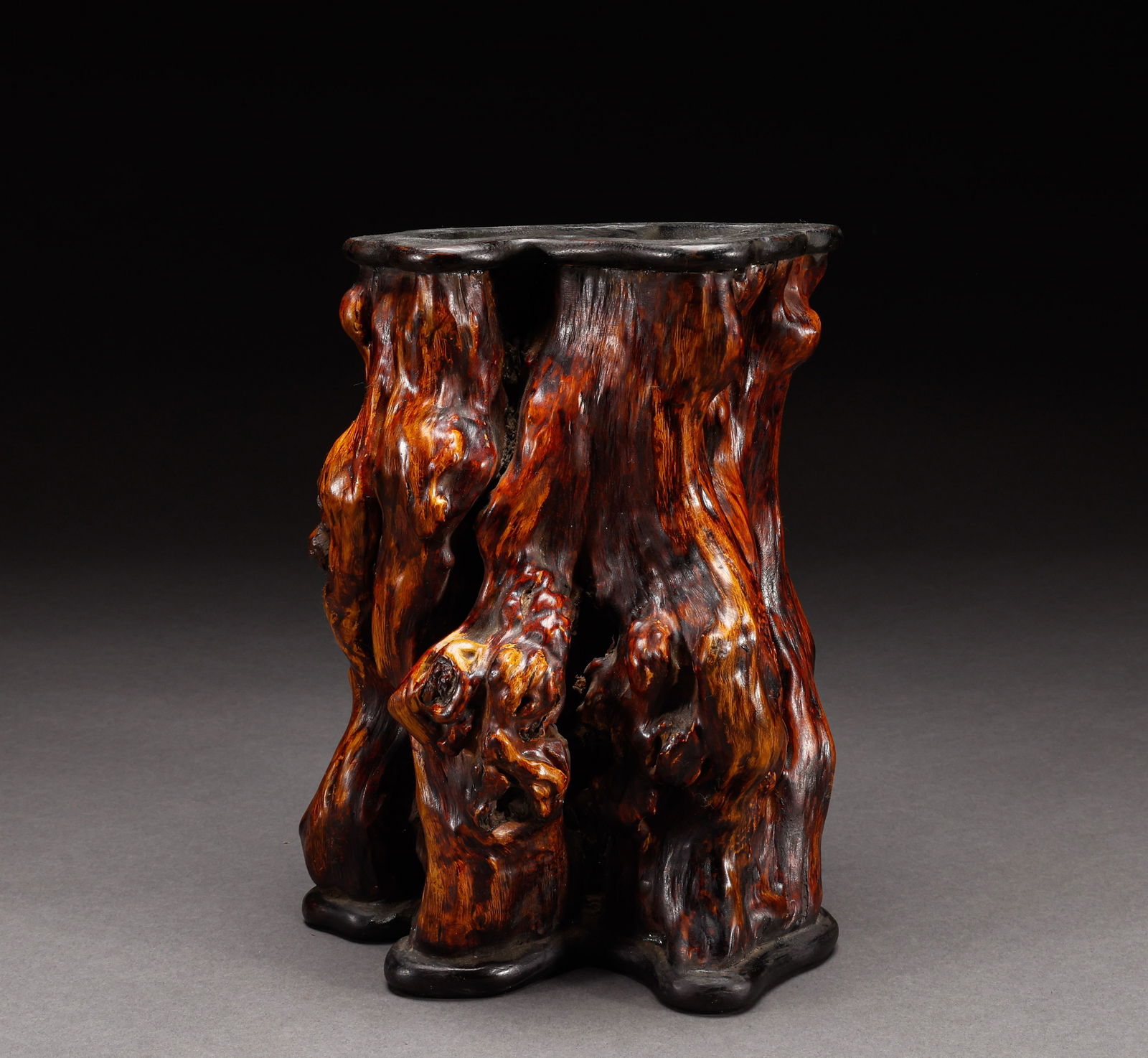 Qing Dynasty Huanghua Pear Wood Knot Pen Holder (1 of 10)