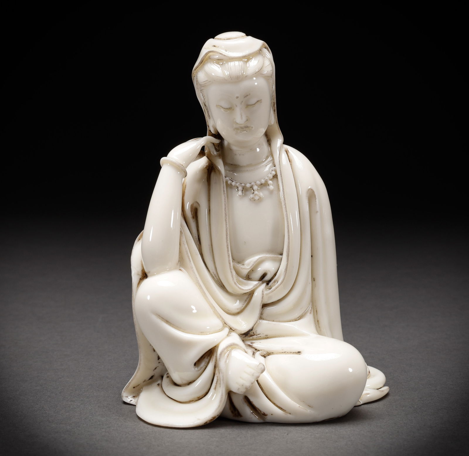 Ming Dynasty Dehua Kiln Guanyin Statue (1 of 7)