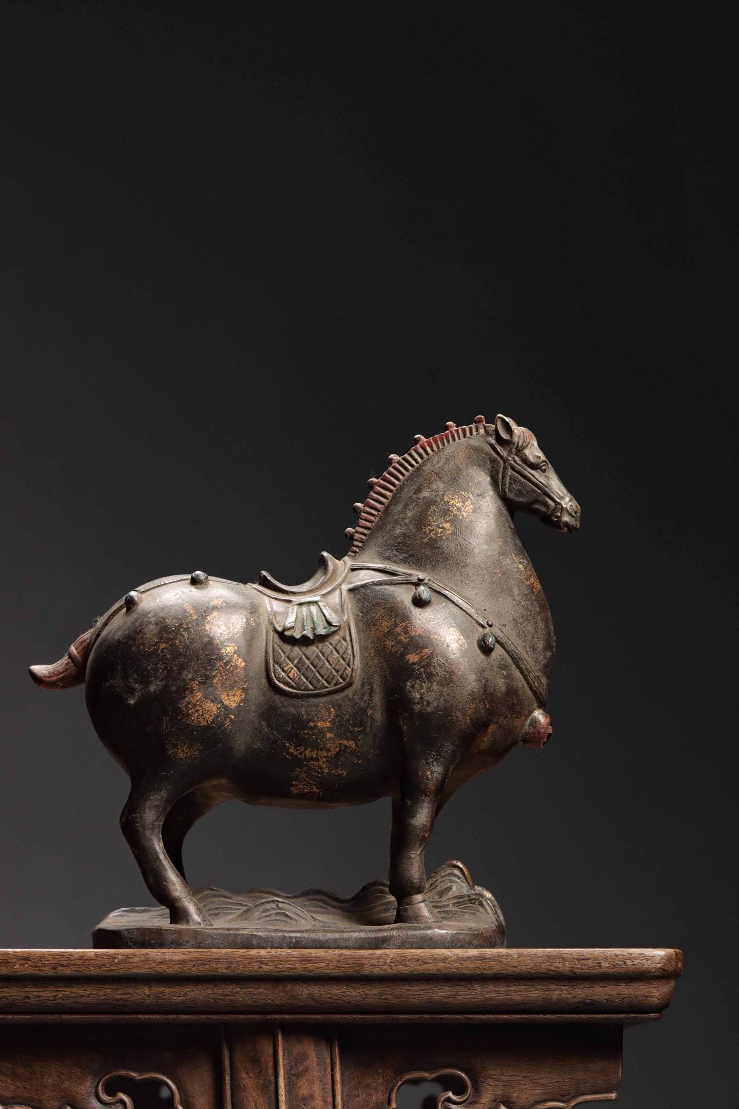 Qing Dynasty Copper Gilded Golden Horse (1 of 10)