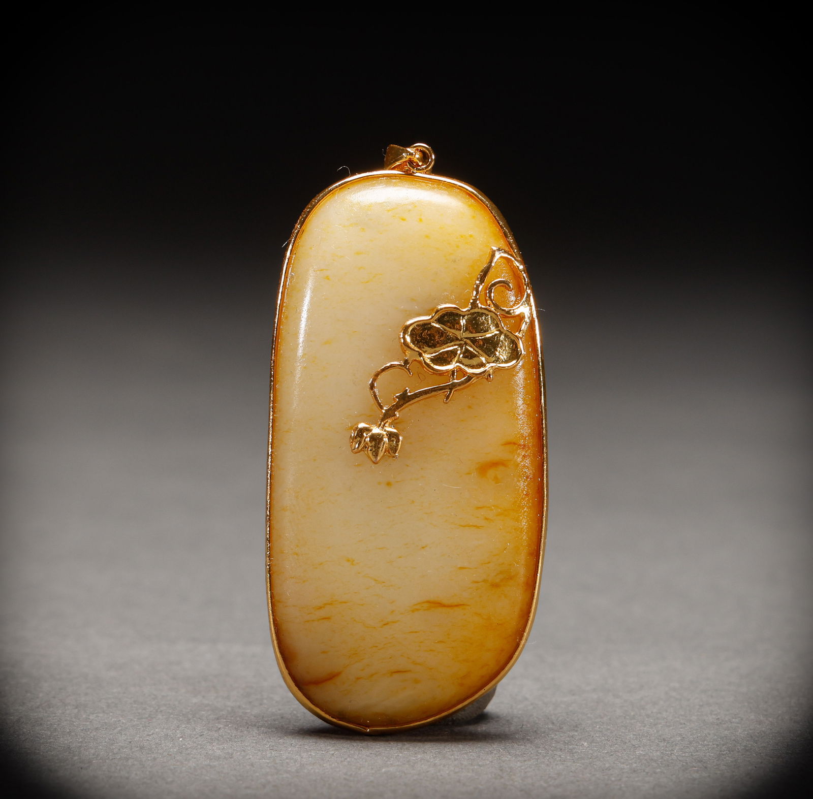 Qing Dynasty Hotan Jade original stone pendant (1 of 5)
