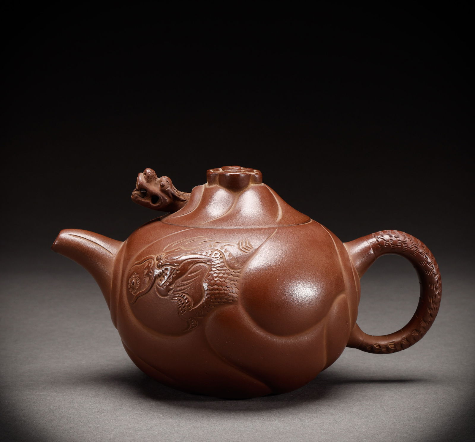 Qing or Republican purple clay teapot (1 of 8)
