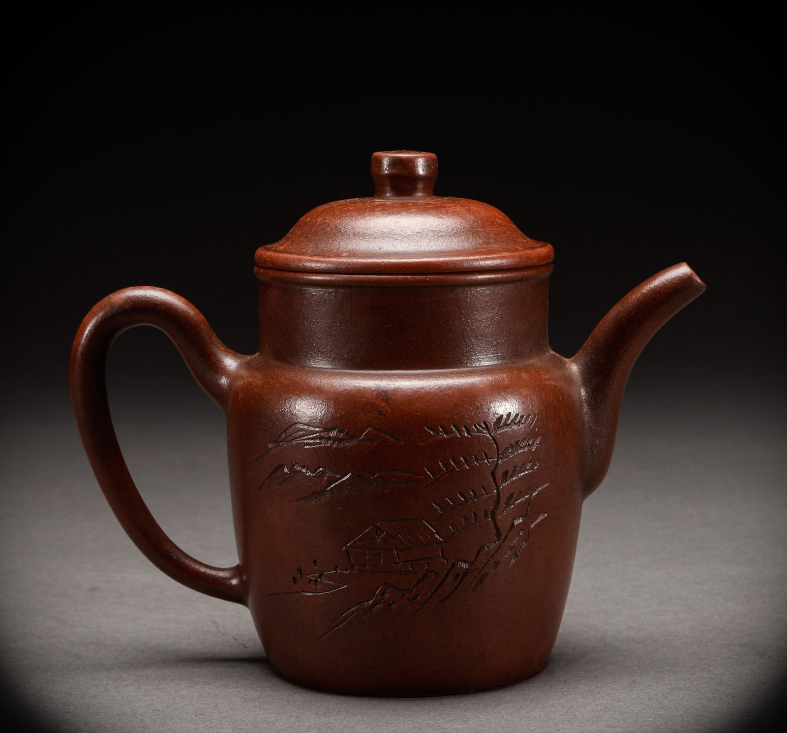 Qing or Republican purple clay teapot (1 of 8)