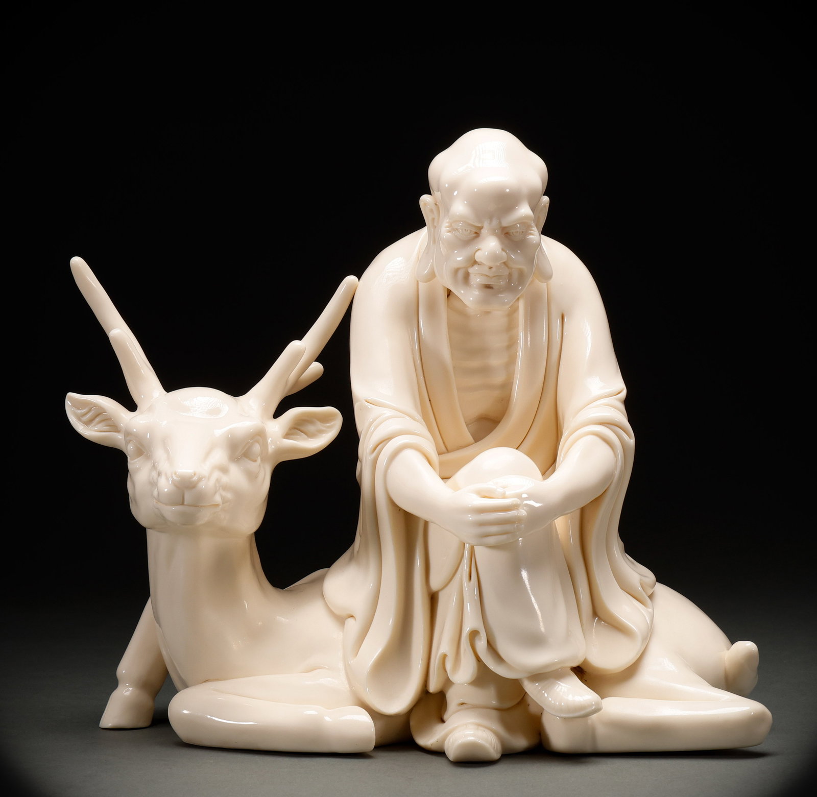 Arhat Statue in Dehua Kiln of Ming Dynasty (1 of 10)