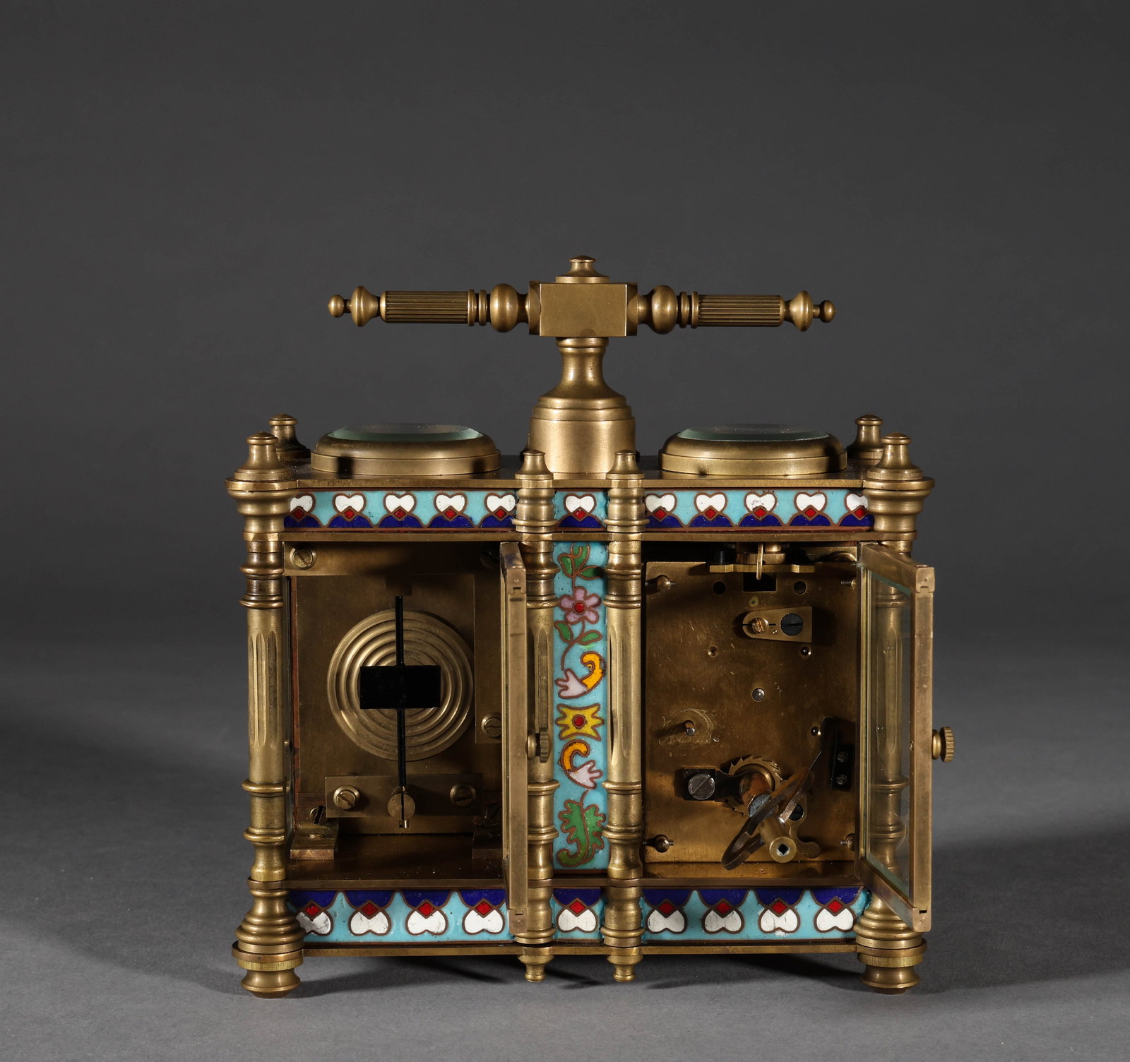 Western cloisonn é clock - 6