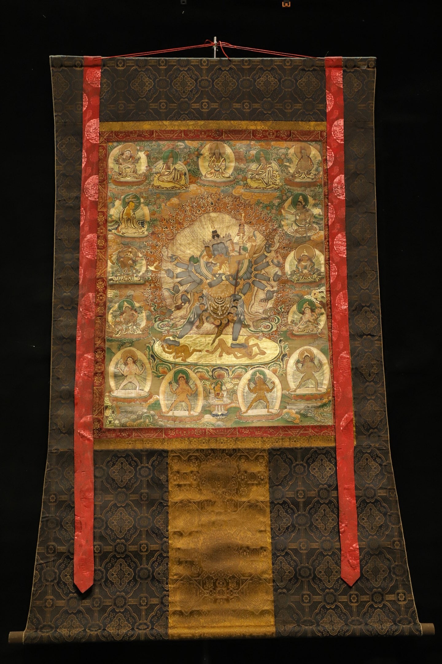 Tangka from the Qing Dynasty: Height: 168cm, Width: 110cm,