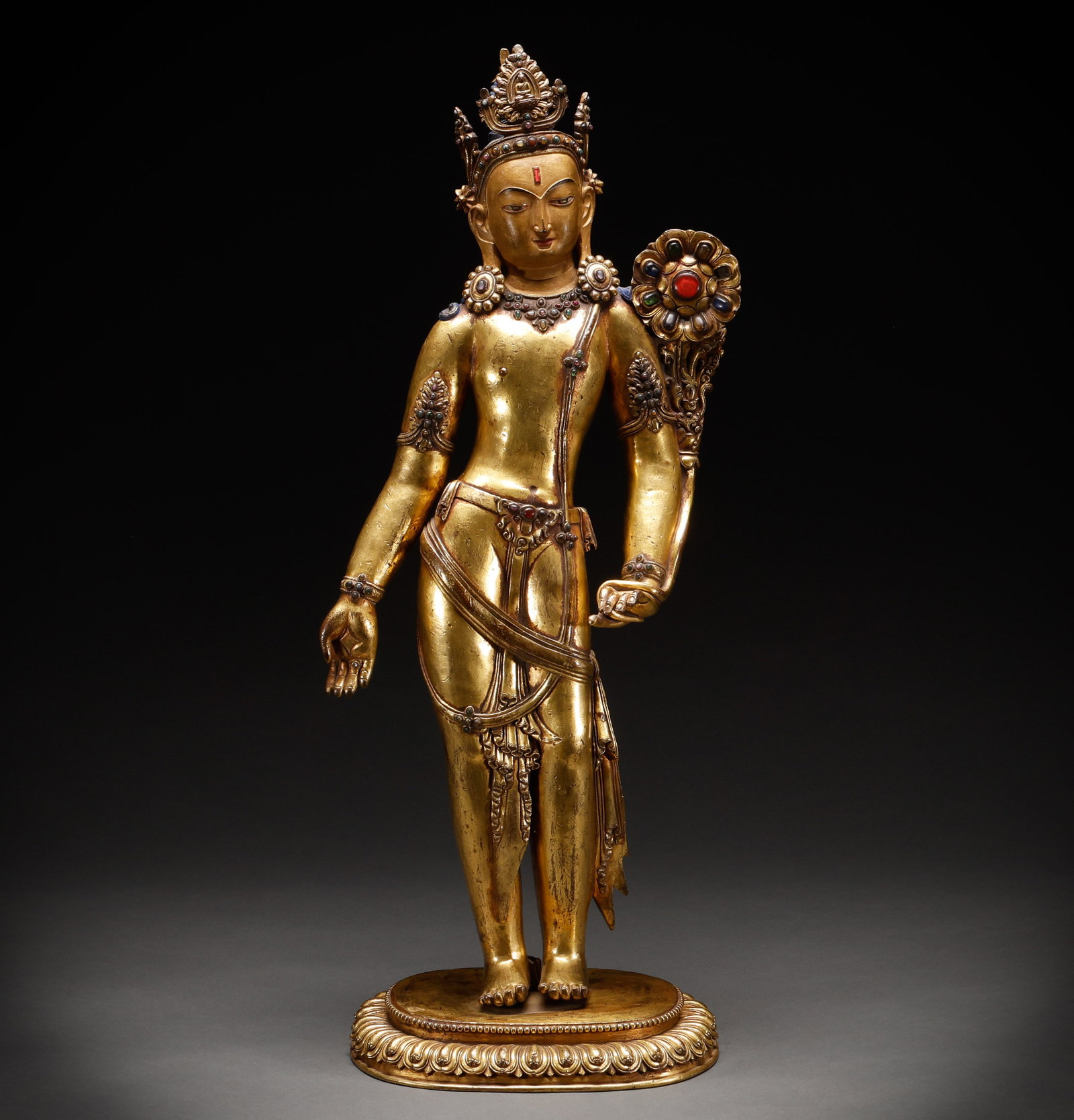 Bronze gilded Buddha statues from the Ming Dynasty (1 of 11)