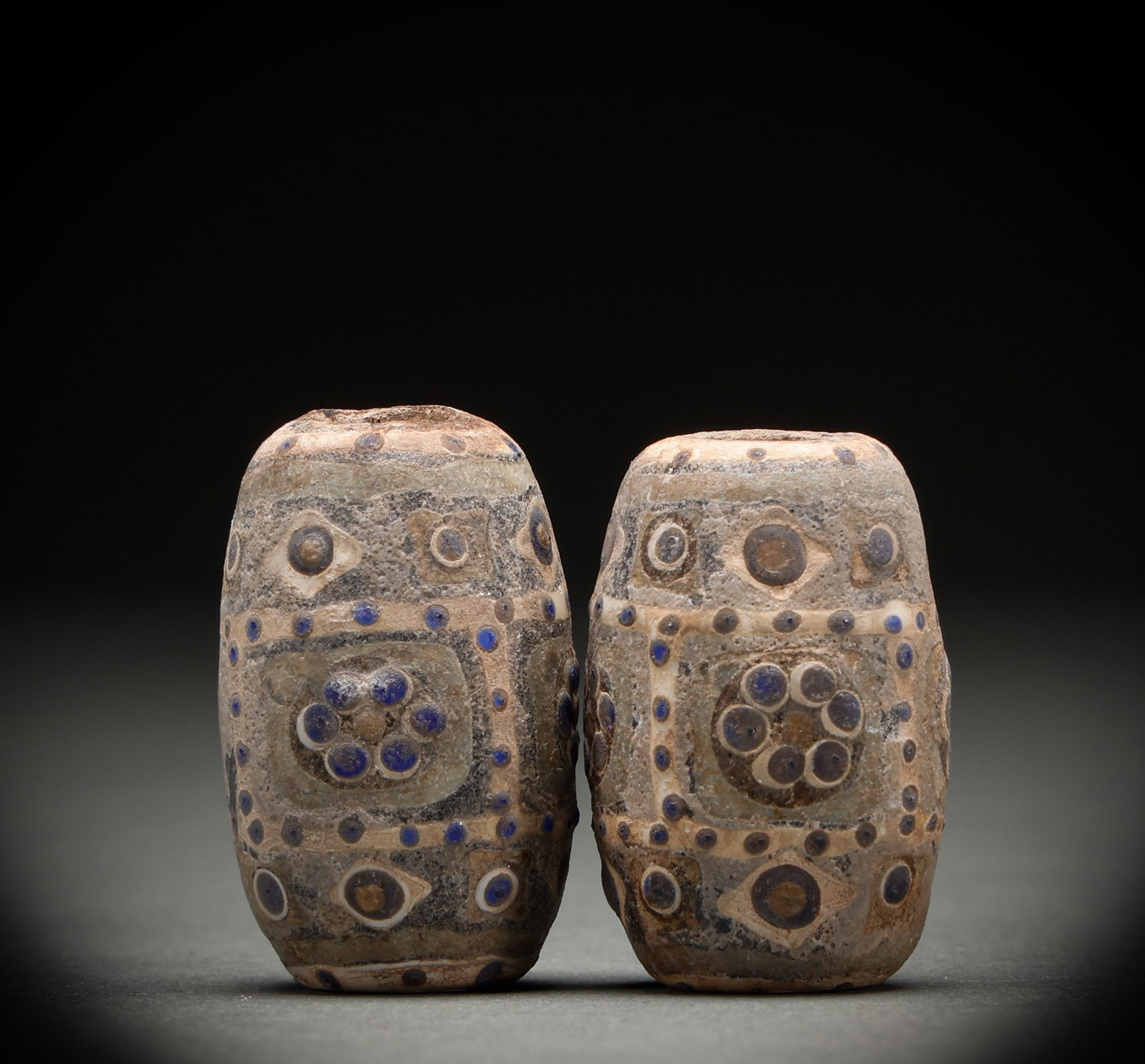 Qing or former glass dragonfly eyes (1 of 8)