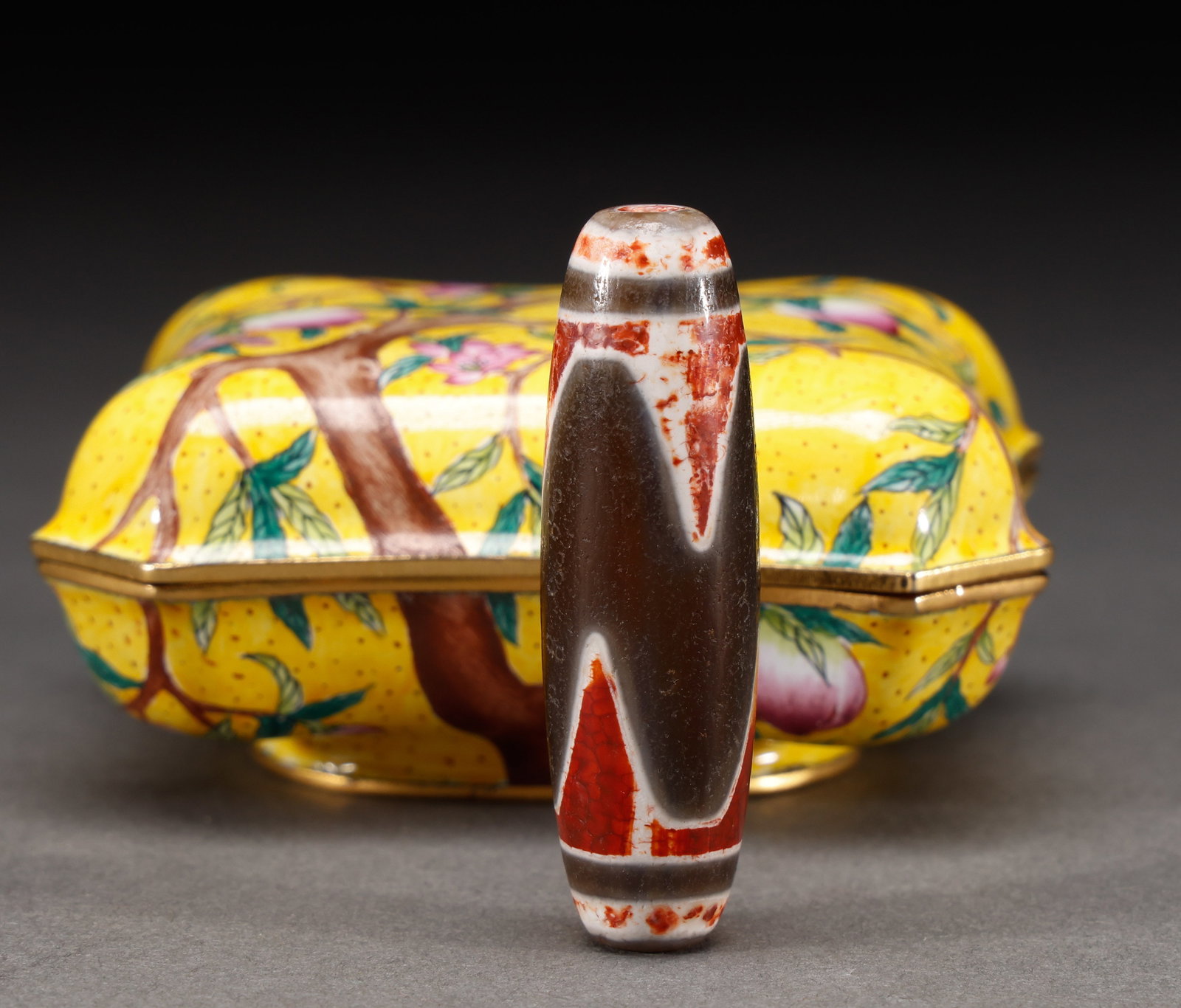 Before the Ming Dynasty, Tianzhu: Height: 5cm, width: 1.6cm, weight: 16g