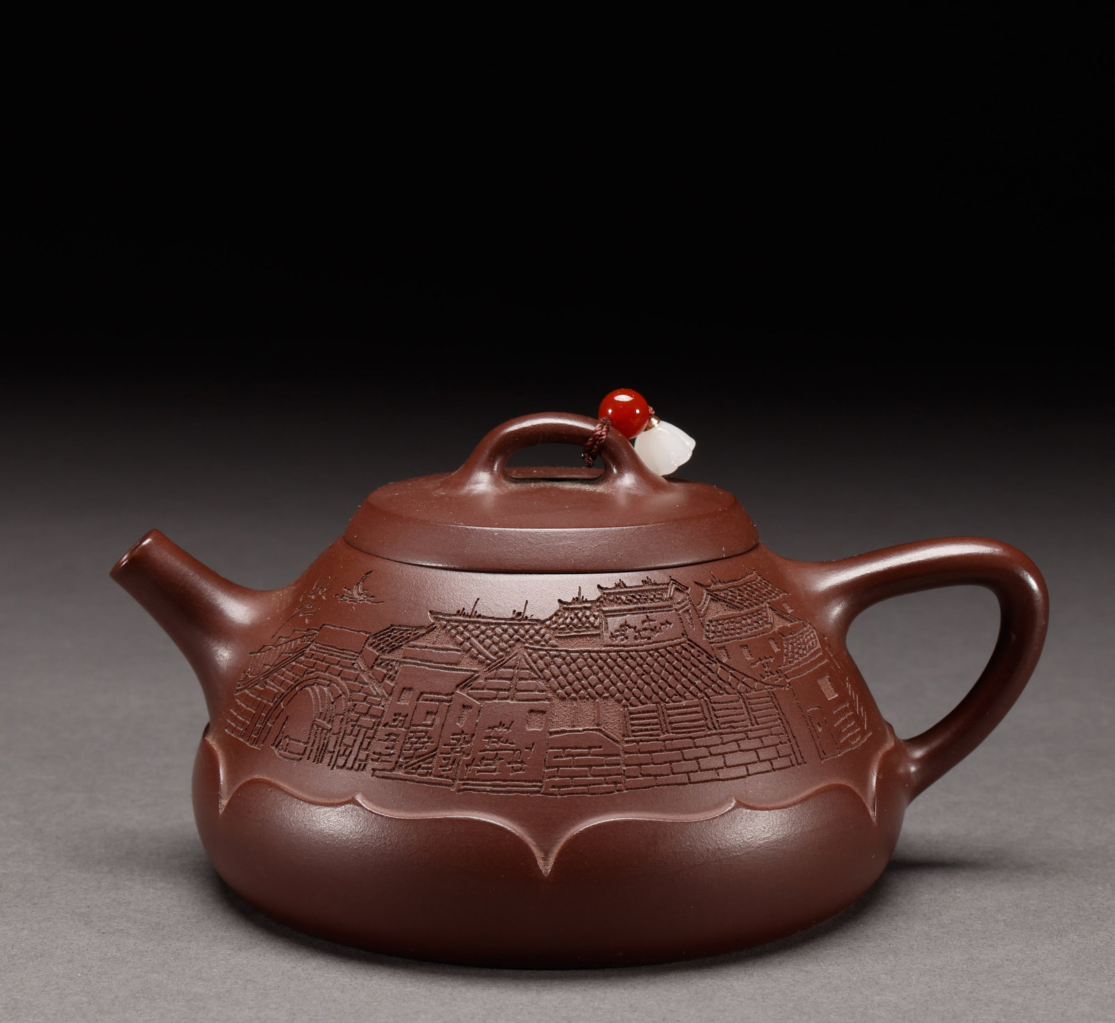 Qing or Republican purple clay teapot (1 of 8)