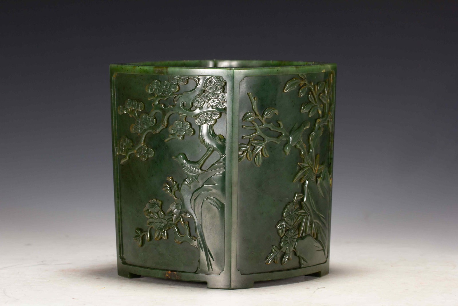 Qing Dynasty Jade Pen Holder (1 of 9)