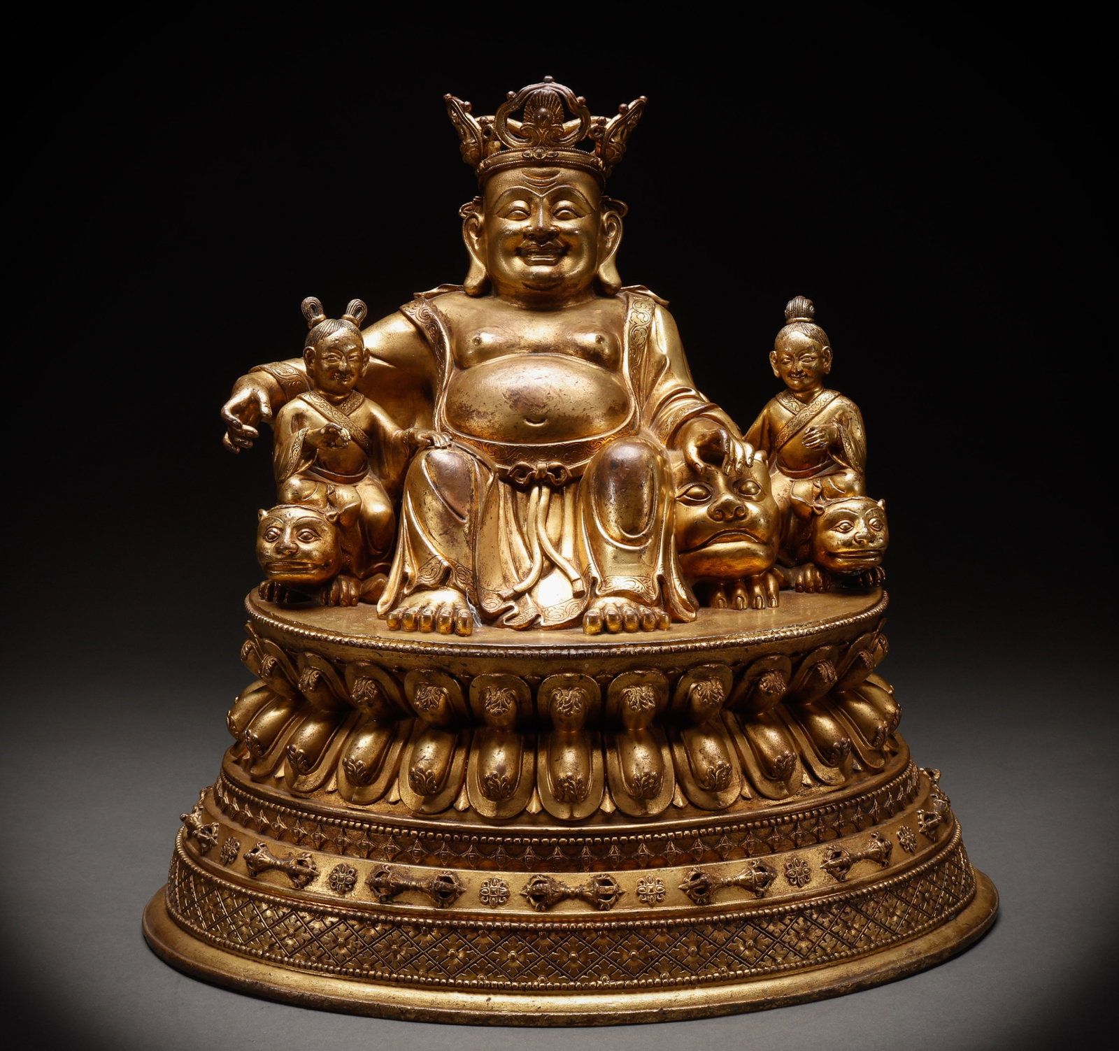Bronze gilded Buddha statues from the Ming Dynasty (1 of 11)