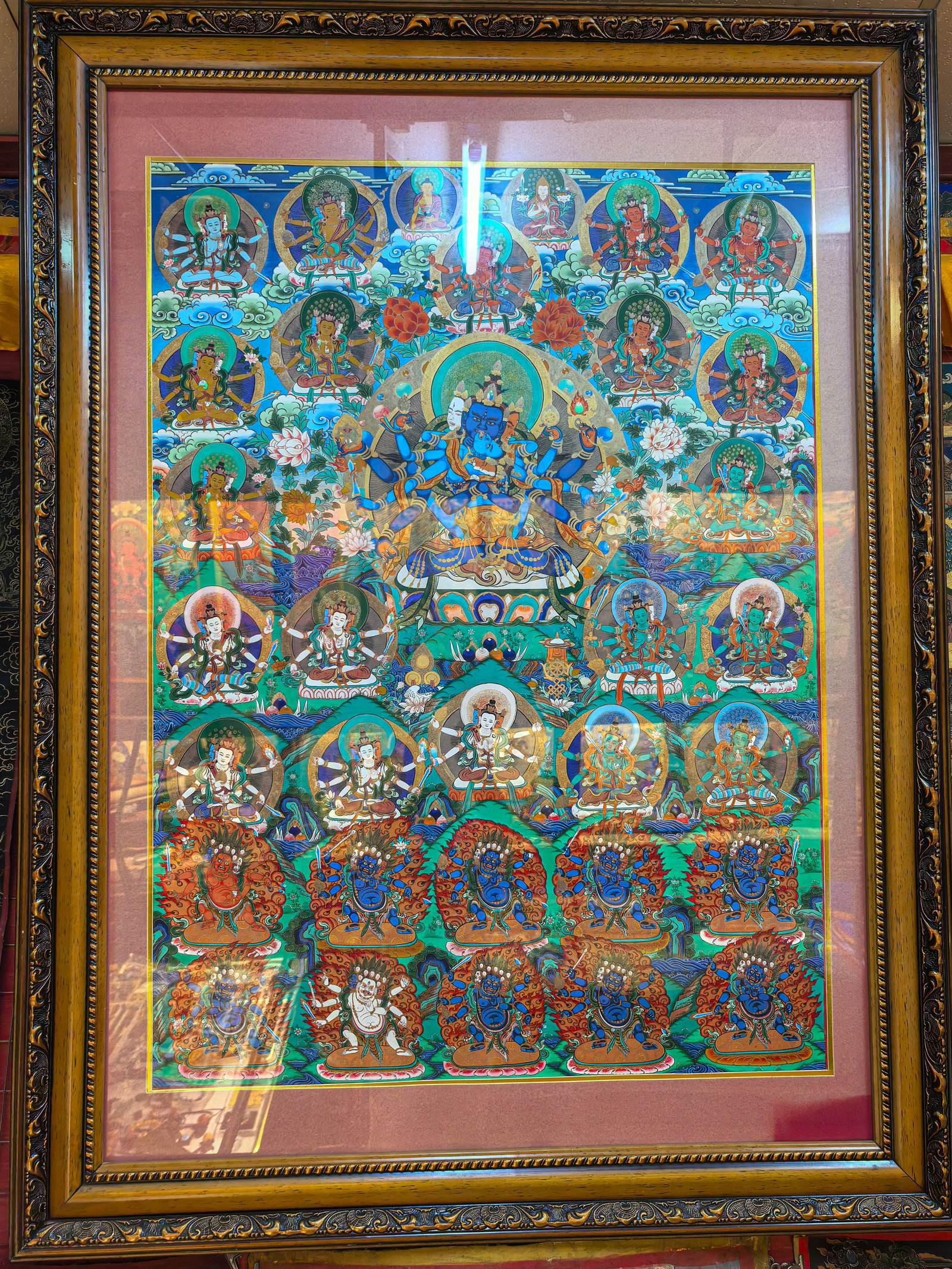 Hand drawn Thangka from the Qing Dynasty (1 of 6)