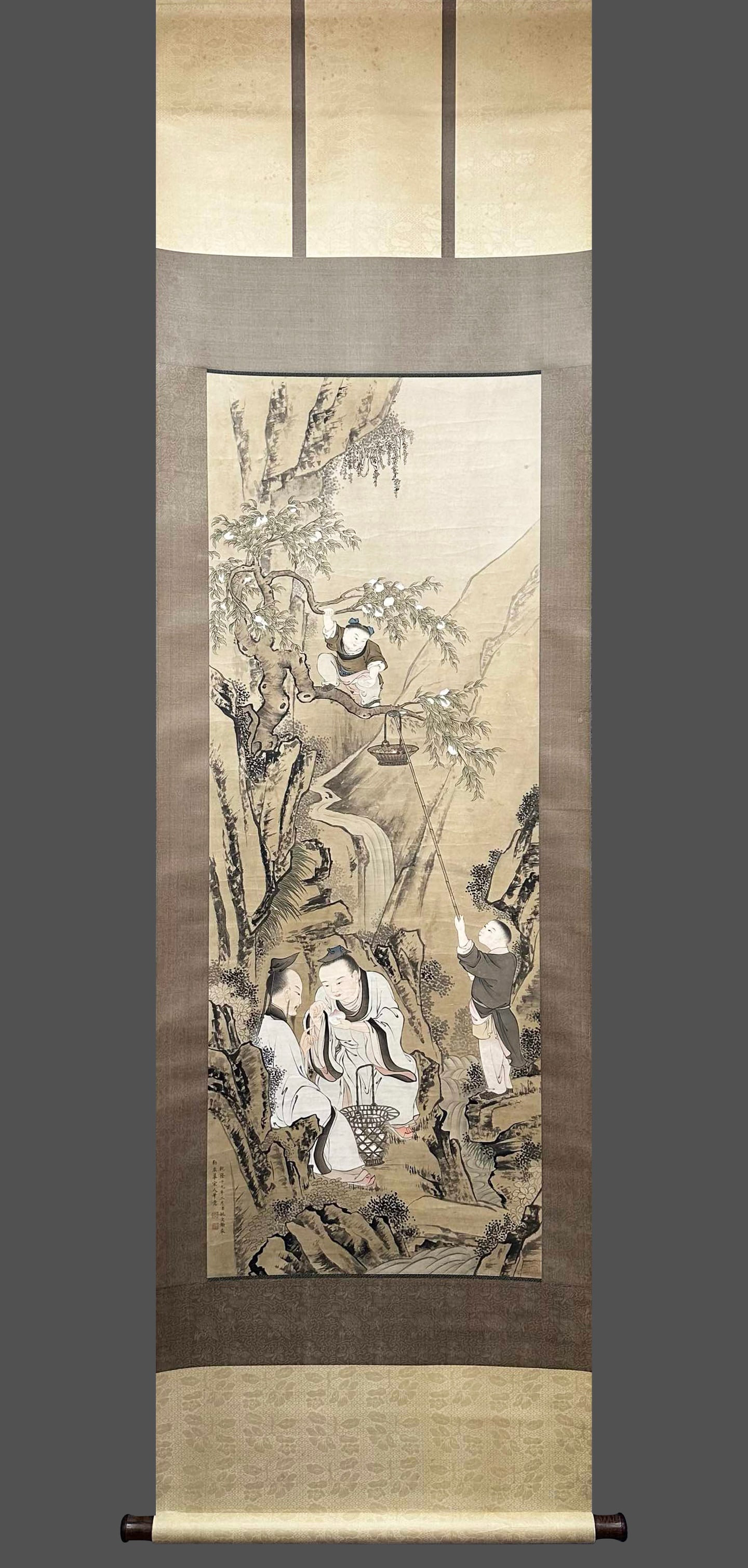 Yao Wenhan Taoshi Xianren's blueprint vertical axis: Height: 133cm, Width: 50cm,