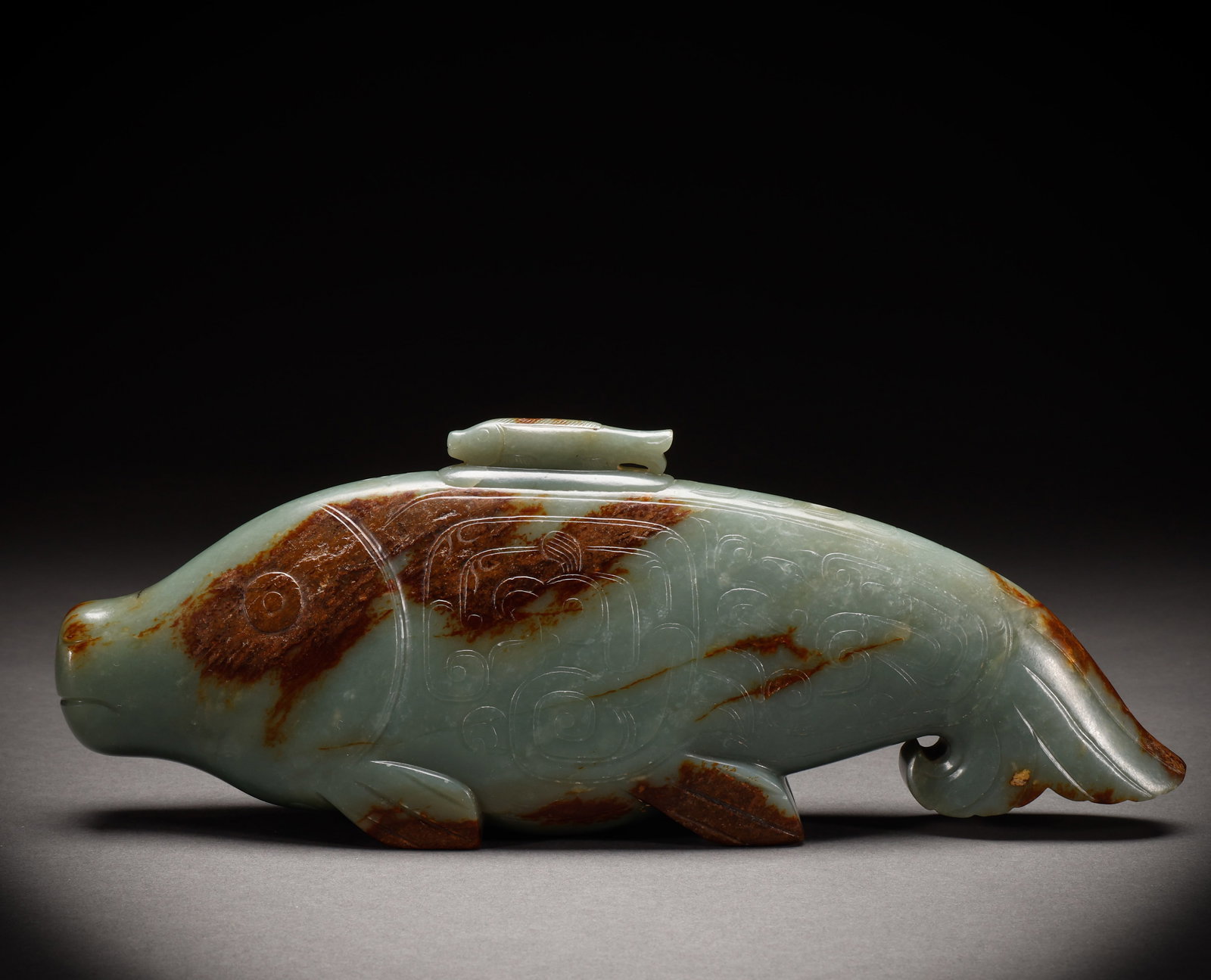 Hetian Jade in Qing Dynasty: Height: 12cm, Width: 30cm, Weight: 1941g
