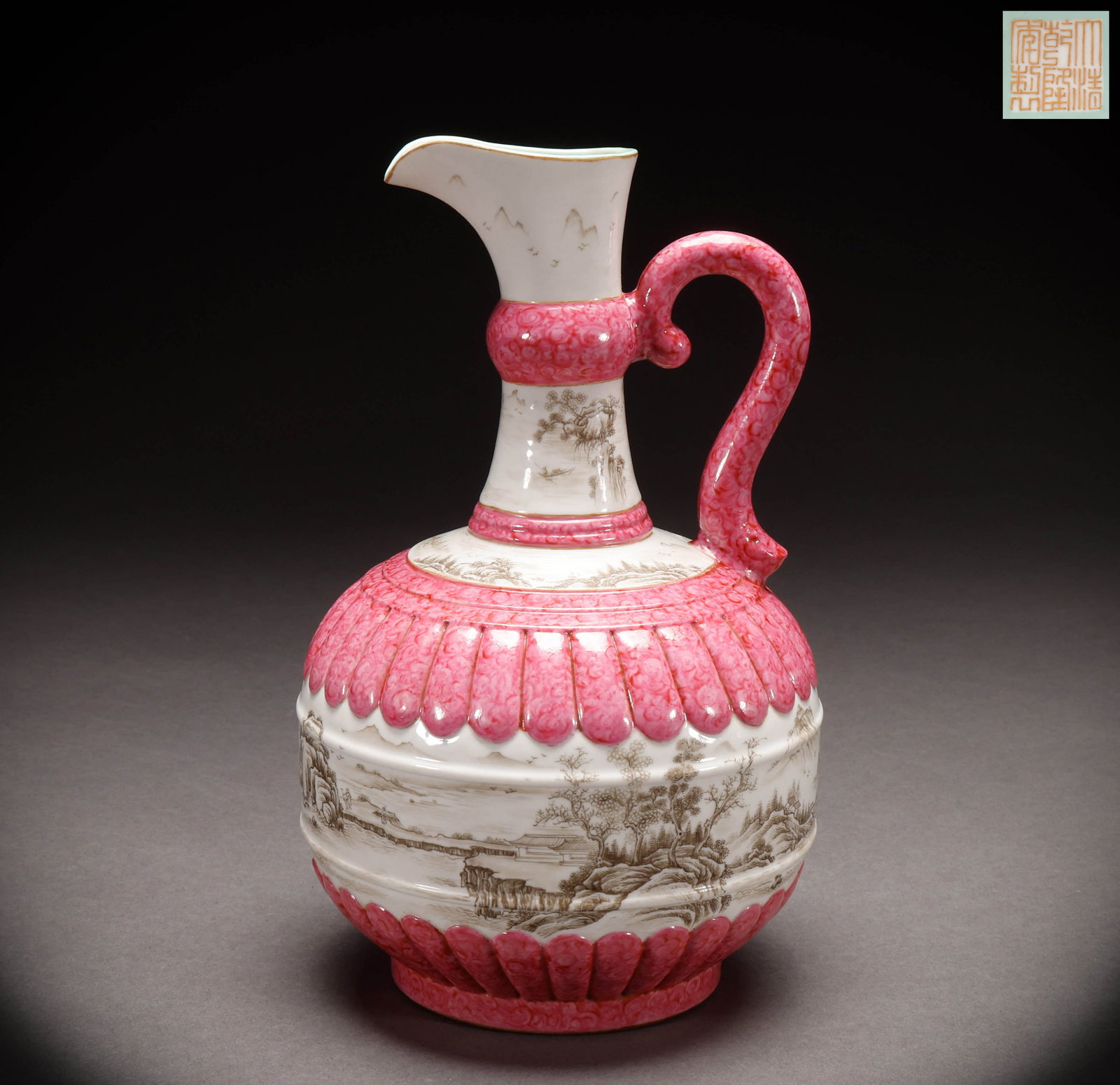 Qing Dynasty Pink Pot Holding (1 of 9)
