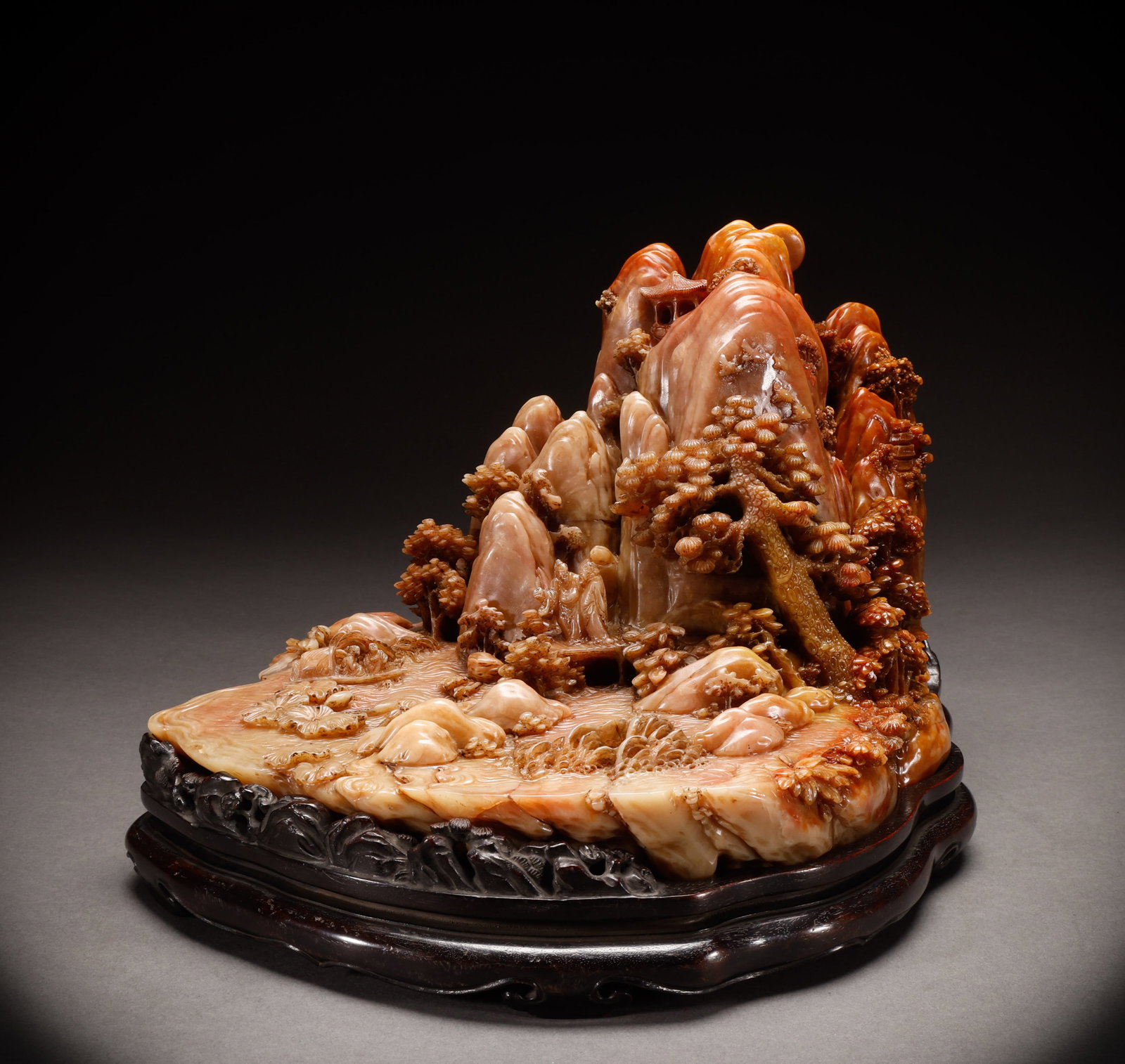 Qing Dynasty Shoushan Stone Seal: Height: 19cm, Width: 33cm, Weight: 8062g