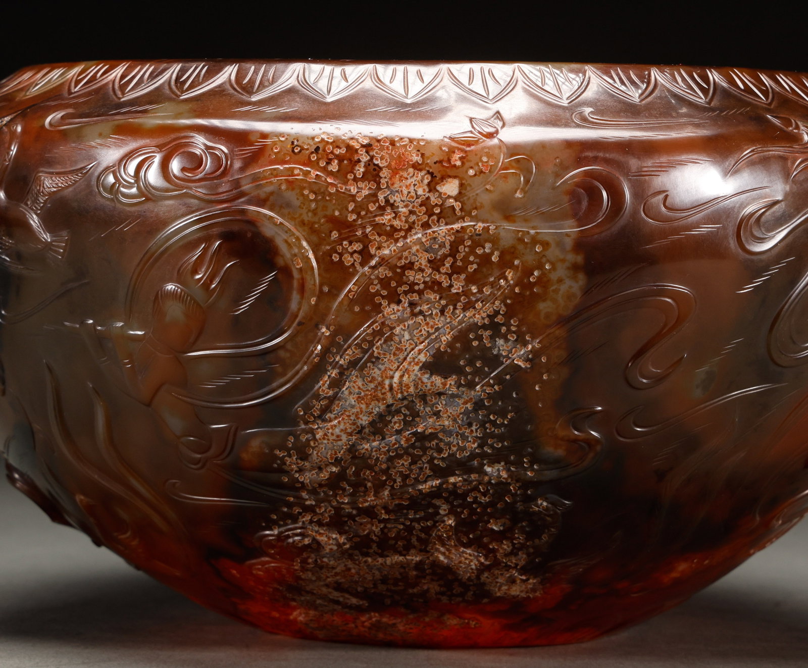 Clear or old agate jars - 2