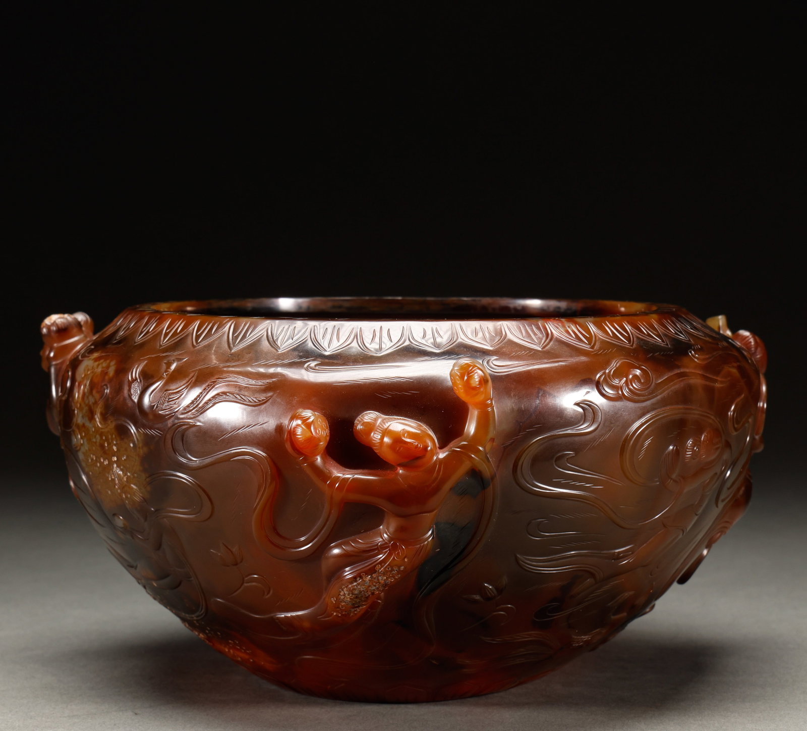 Clear or old agate jars - 7