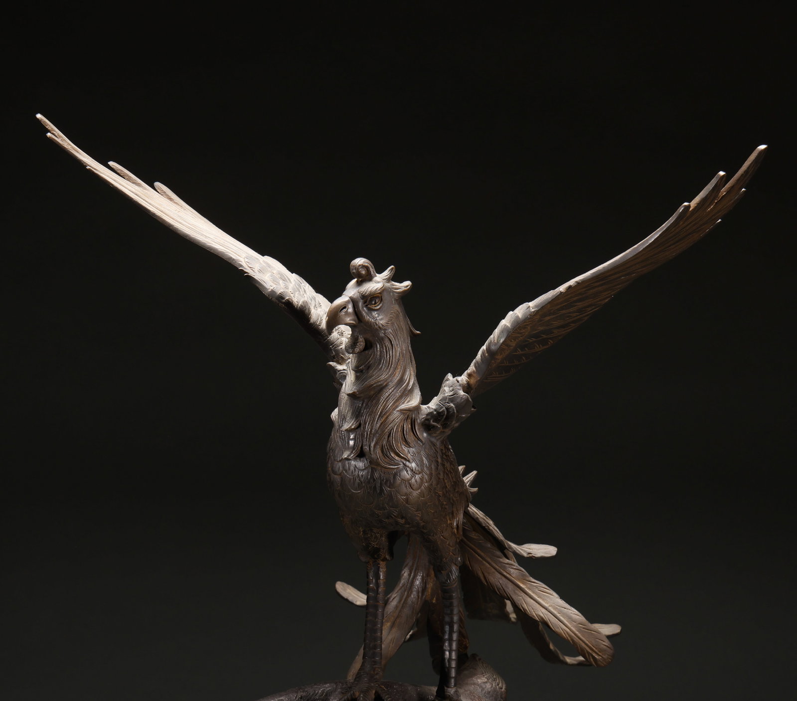 Qing Dynasty Copper Flying Eagle - 2