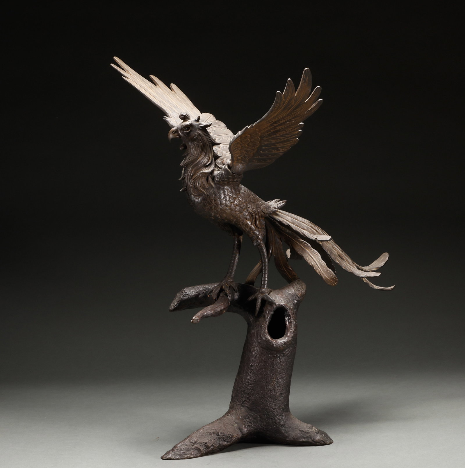 Qing Dynasty Copper Flying Eagle - 4