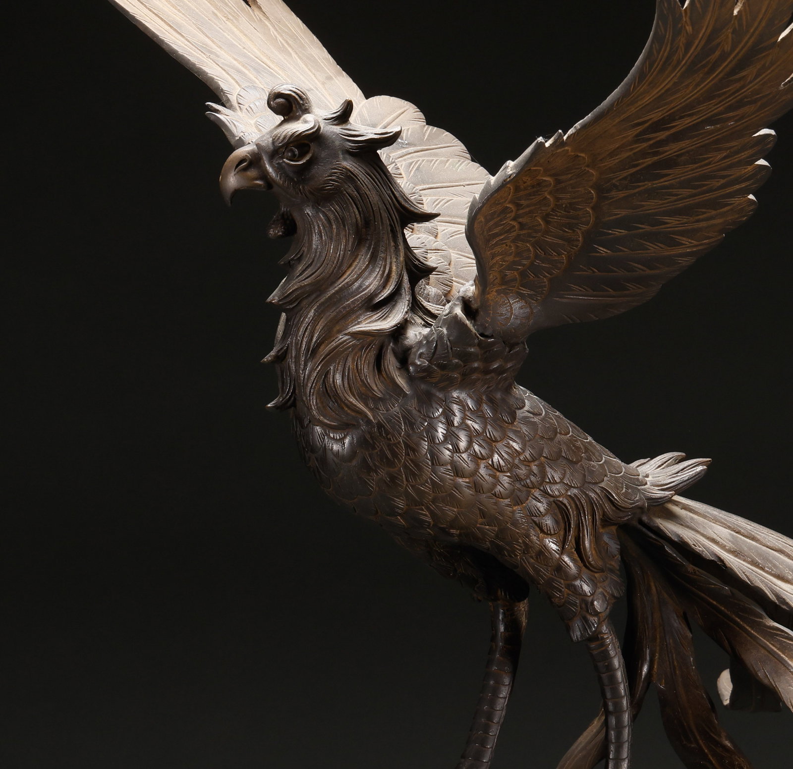 Qing Dynasty Copper Flying Eagle - 5