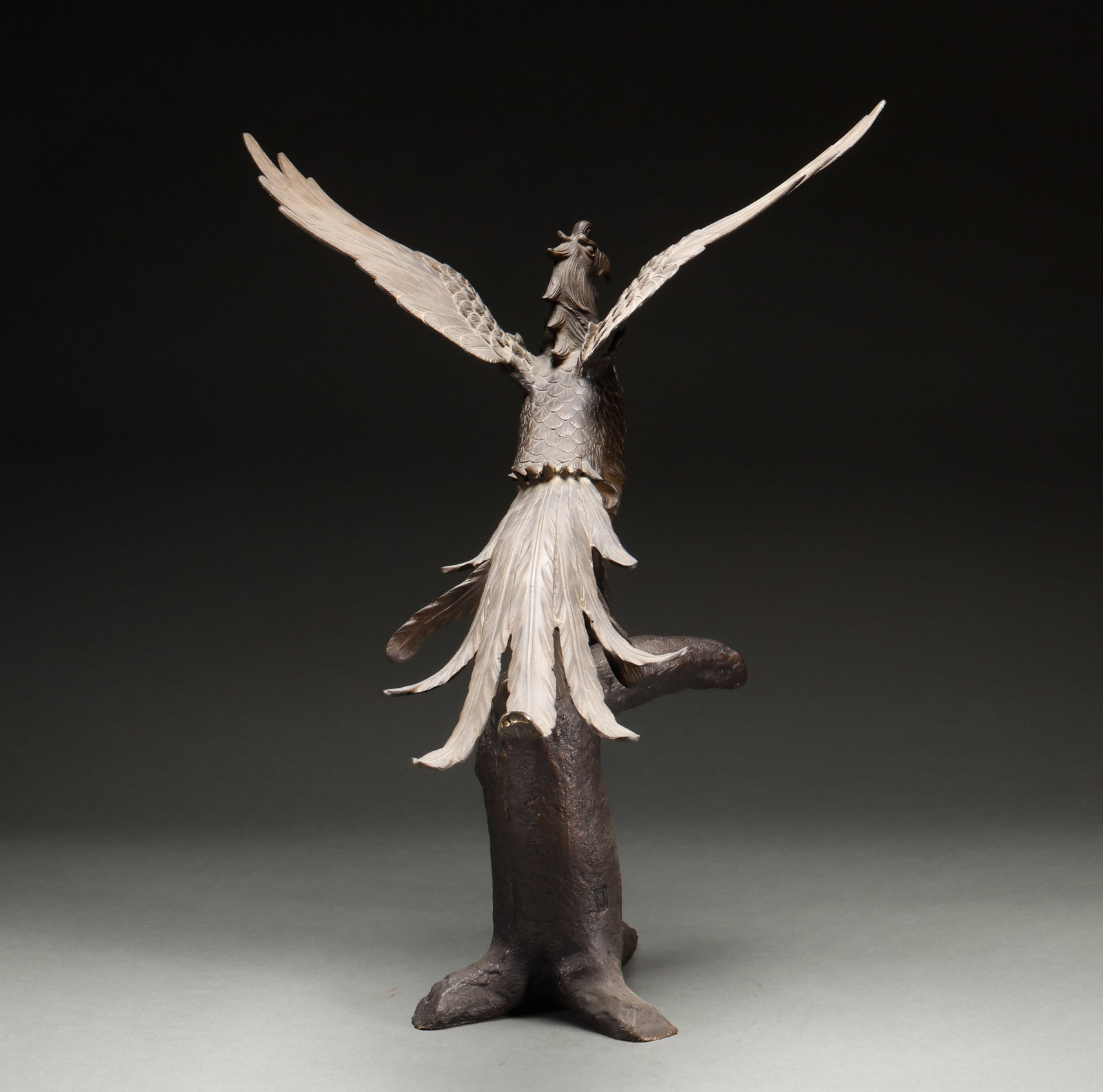 Qing Dynasty Copper Flying Eagle - 9