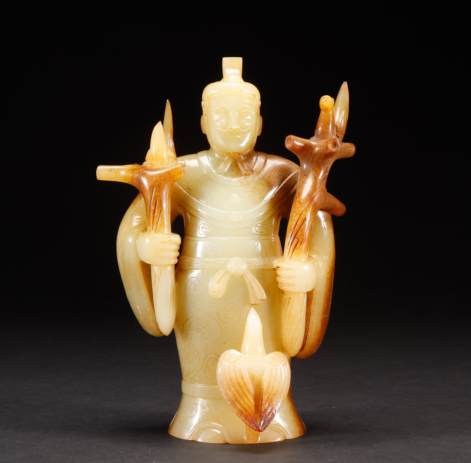 Pastor Hotan Jade before the Ming Dynasty: Height: 21cm, Width: 14cm, Weight: 1570g