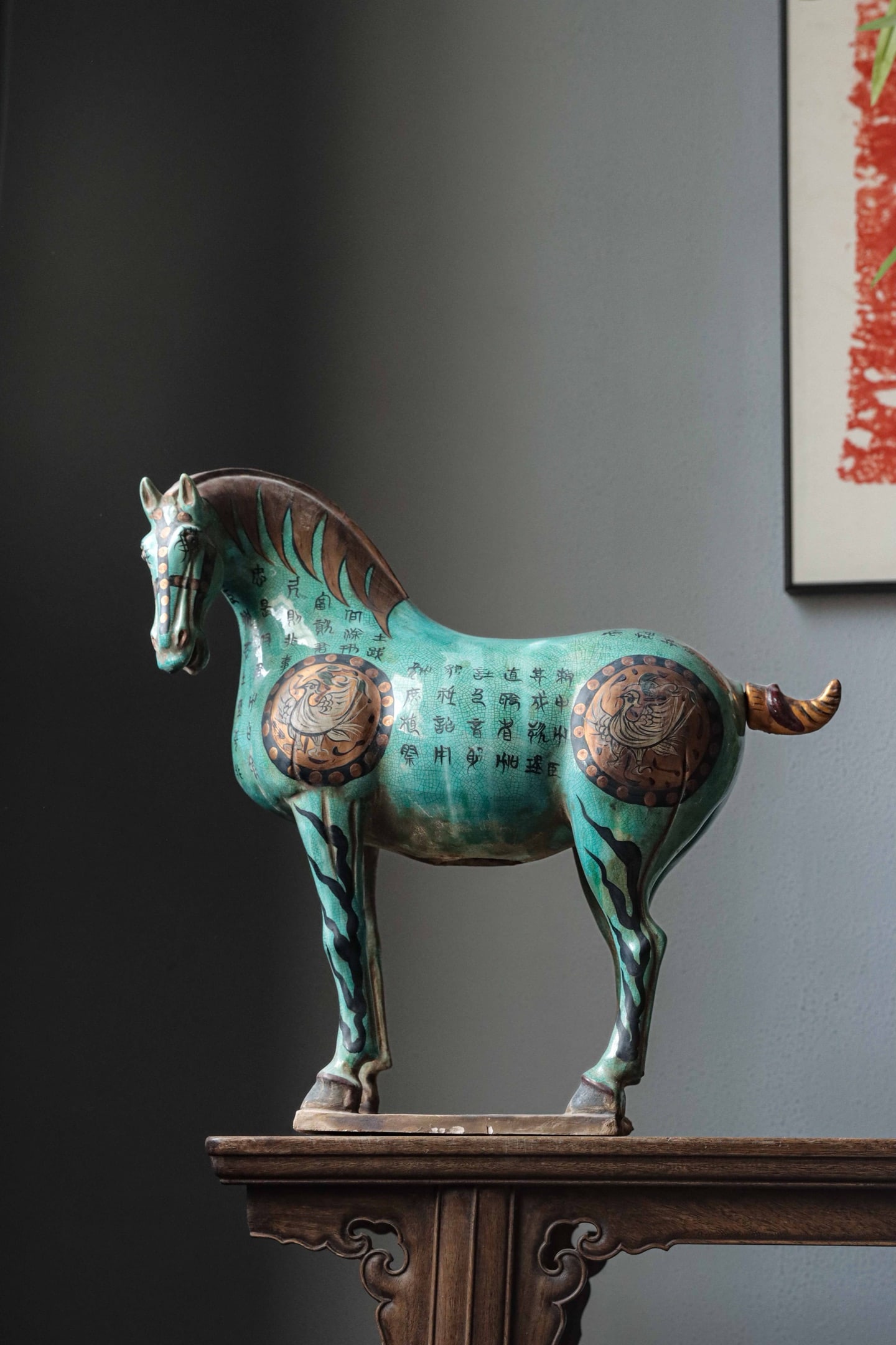 Before the Ming Dynasty, there were three colored glazed horses (1 of 9)
