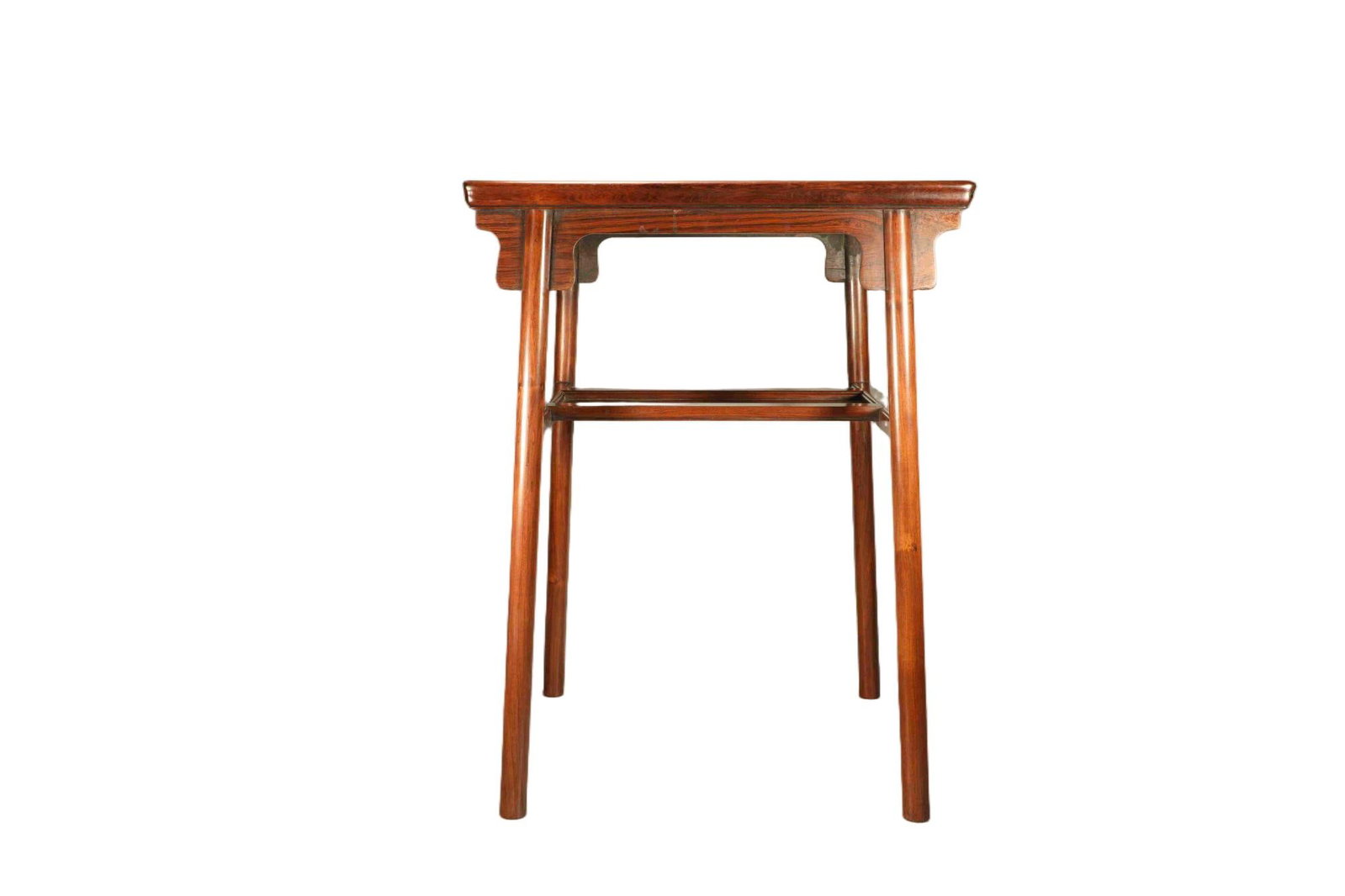 Qing Dynasty Huanghua Pear Embedded Cloud Stone Wine Table (1 of 6)