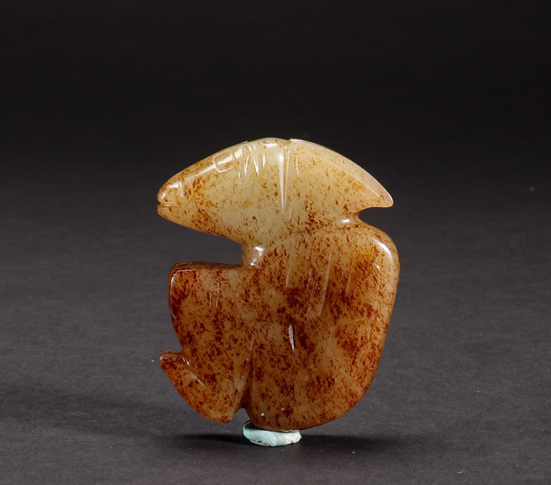 Before the Ming Dynasty, Hu people in Hotan Jade: Height: 6cm, Width: 5cm, Weight: 76g