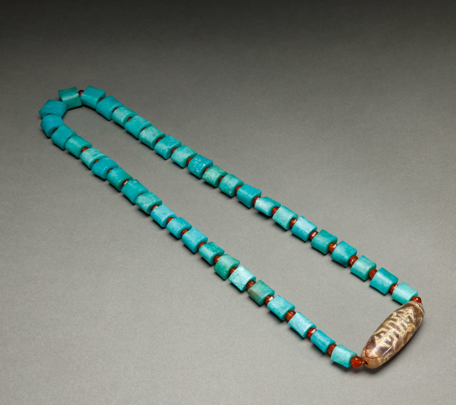 Qing Dynasty Tianhe Stone Necklace and Tianzhu (1 of 10)