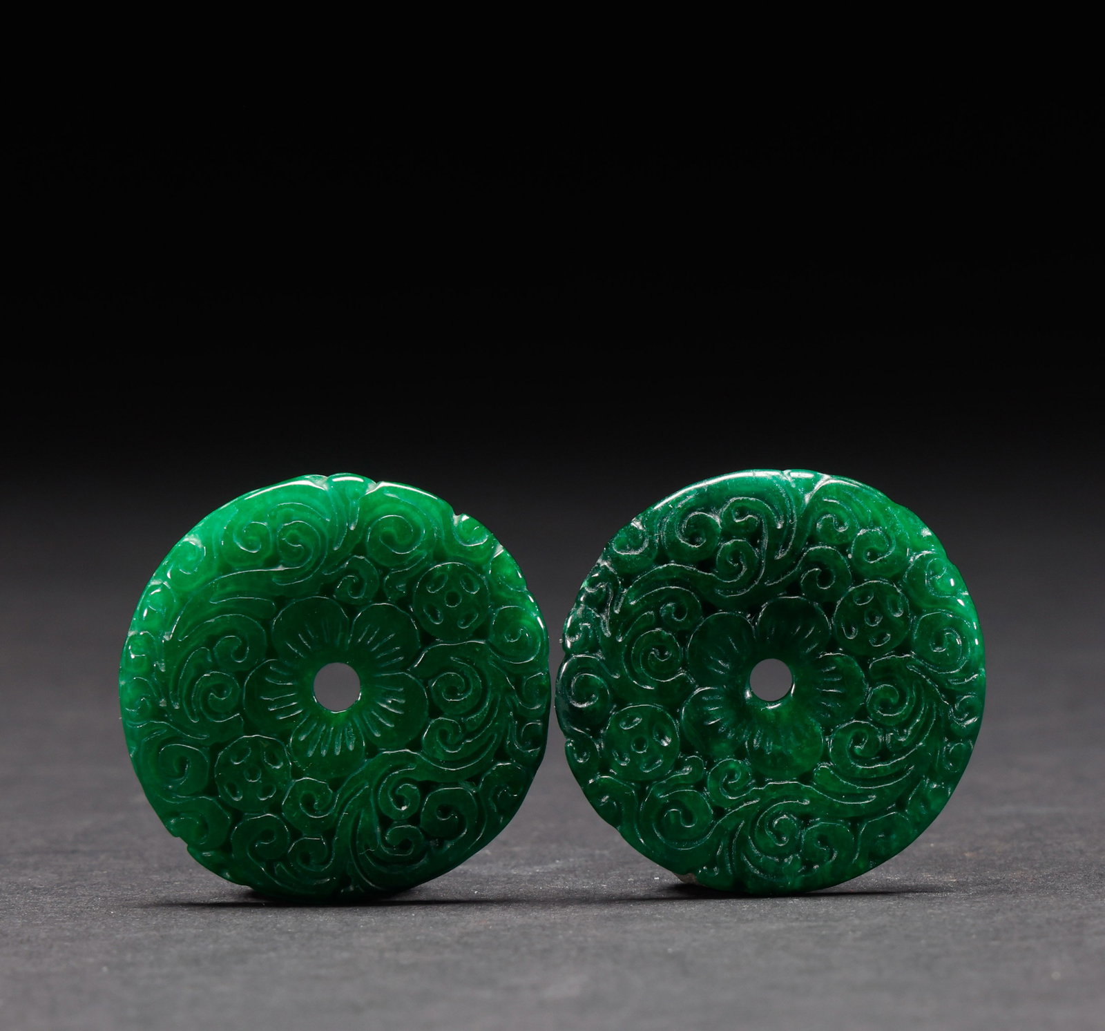 A pair of Qing Dynasty jade safety buckles (1 of 6)