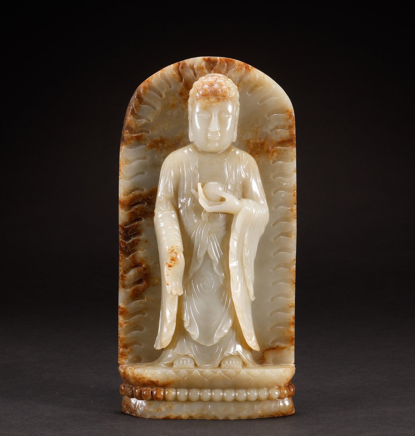 Hotan Jade Sakyamuni Statue of the Ming Dynasty (1 of 9)
