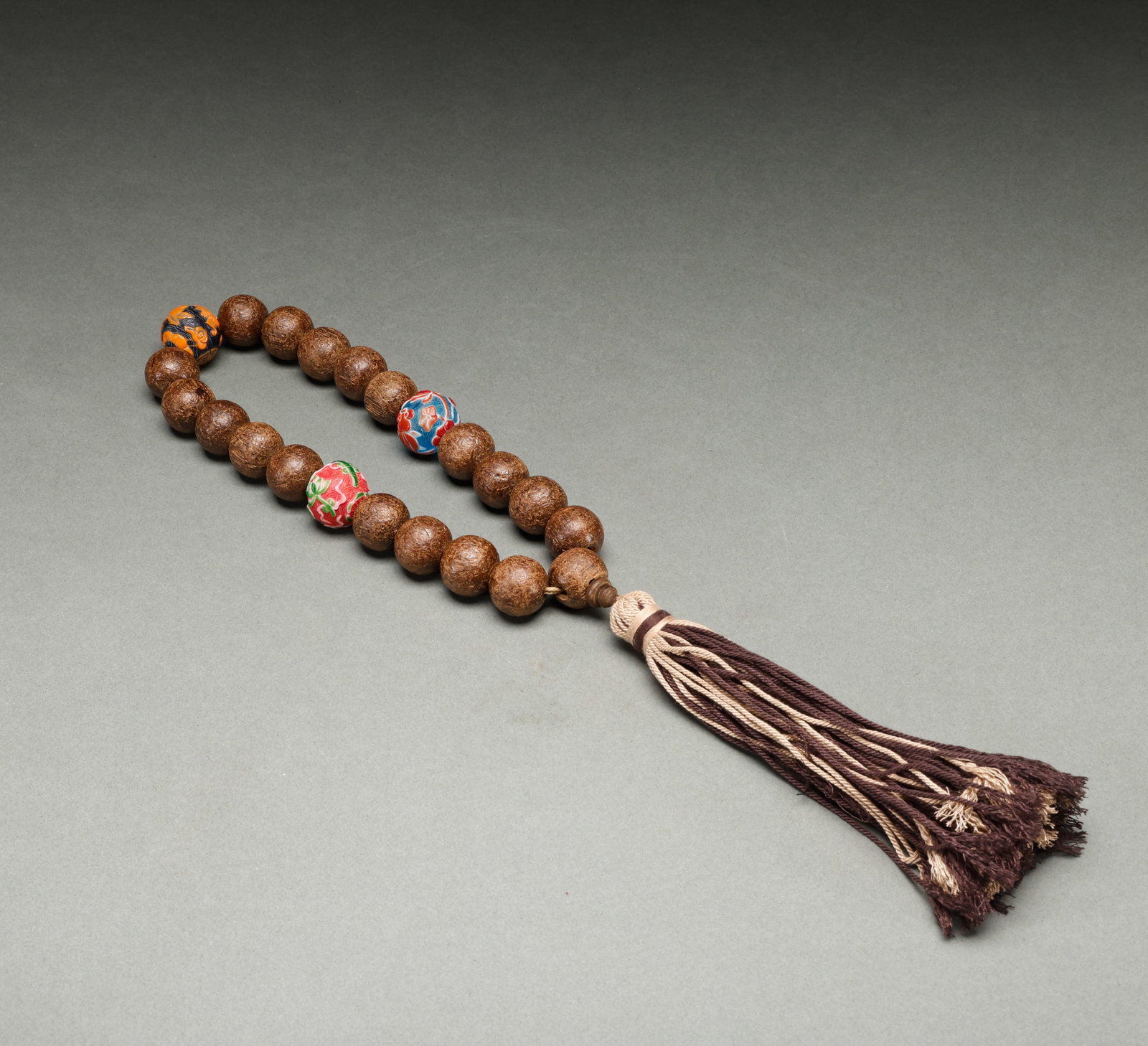 Qing Dynasty Agarwood 18 Sons Handheld (1 of 8)