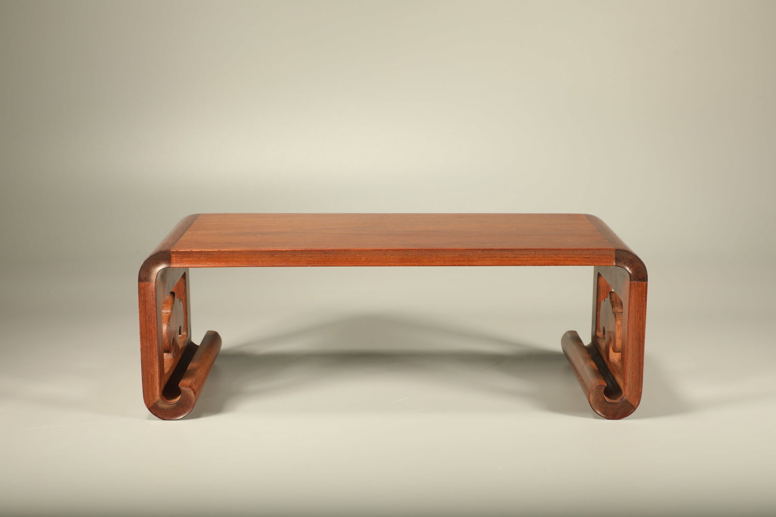 Qing Dynasty Huanghua Pear Carving Lingzhi Pattern Table (1 of 6)