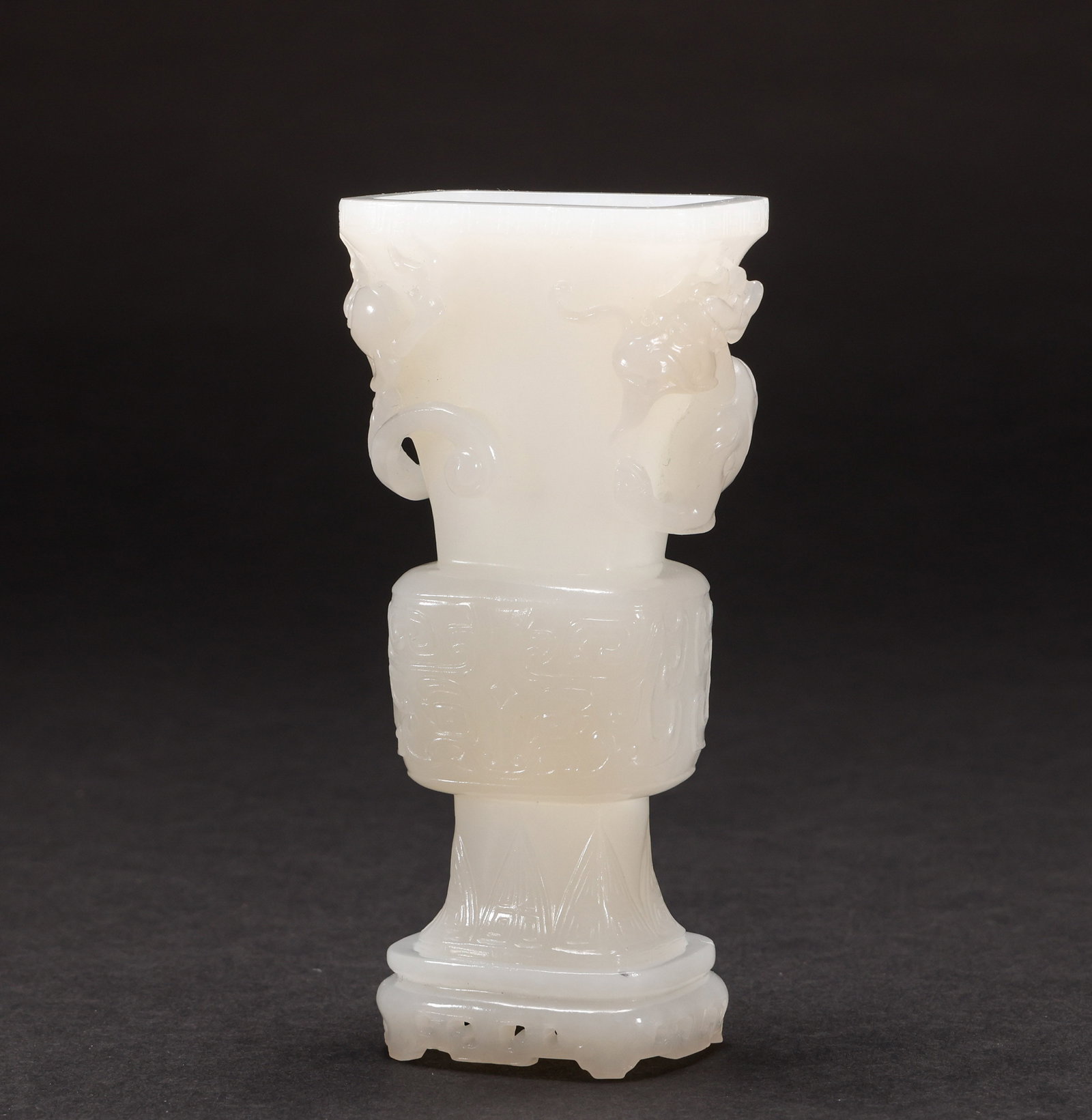 Qing Dynasty Hotan Jade Flower Goblet (1 of 14)