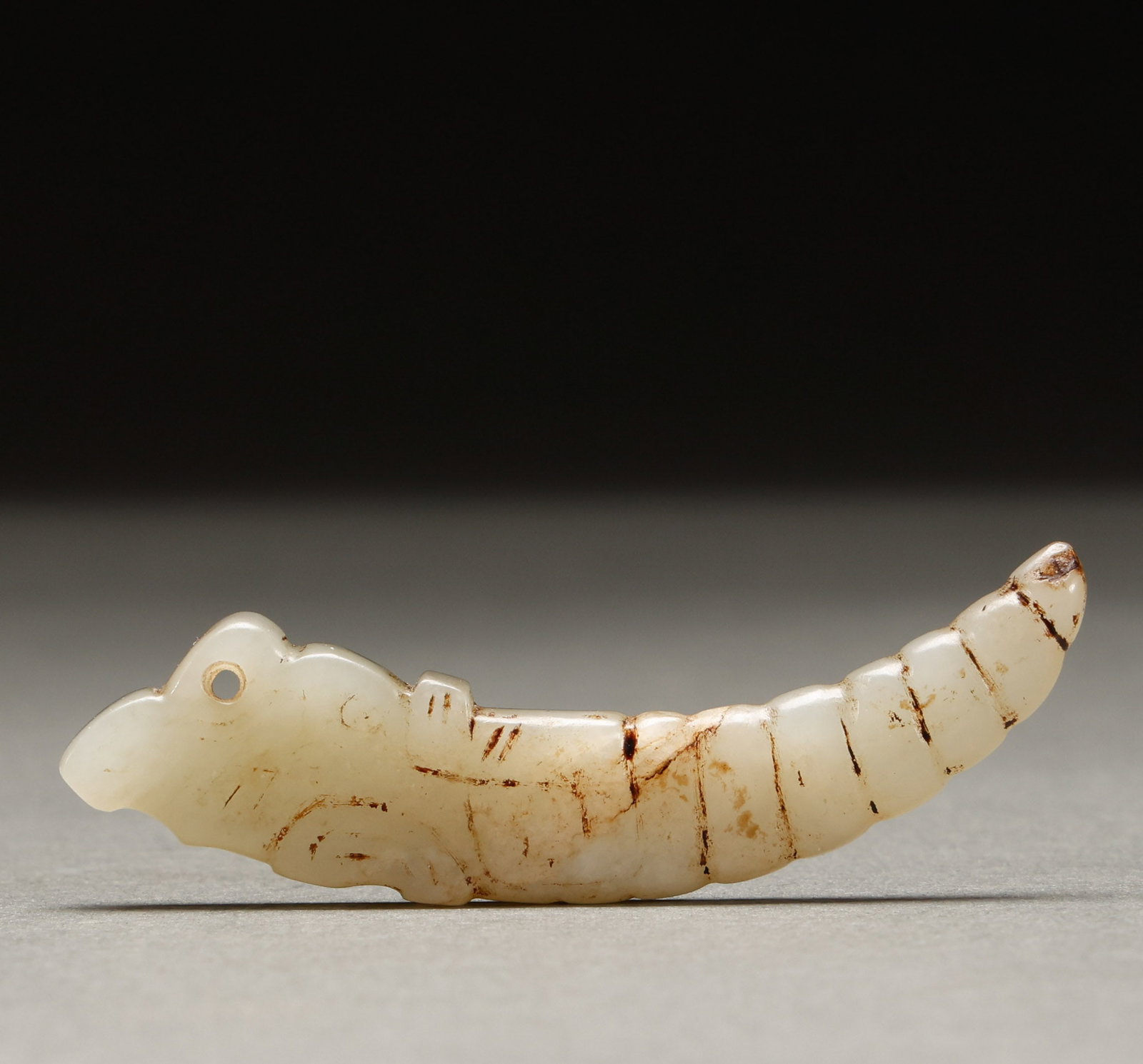Hetian jade pendant before the Ming Dynasty: Length: 6.5cm, Width: 2cm, Weight: 11g