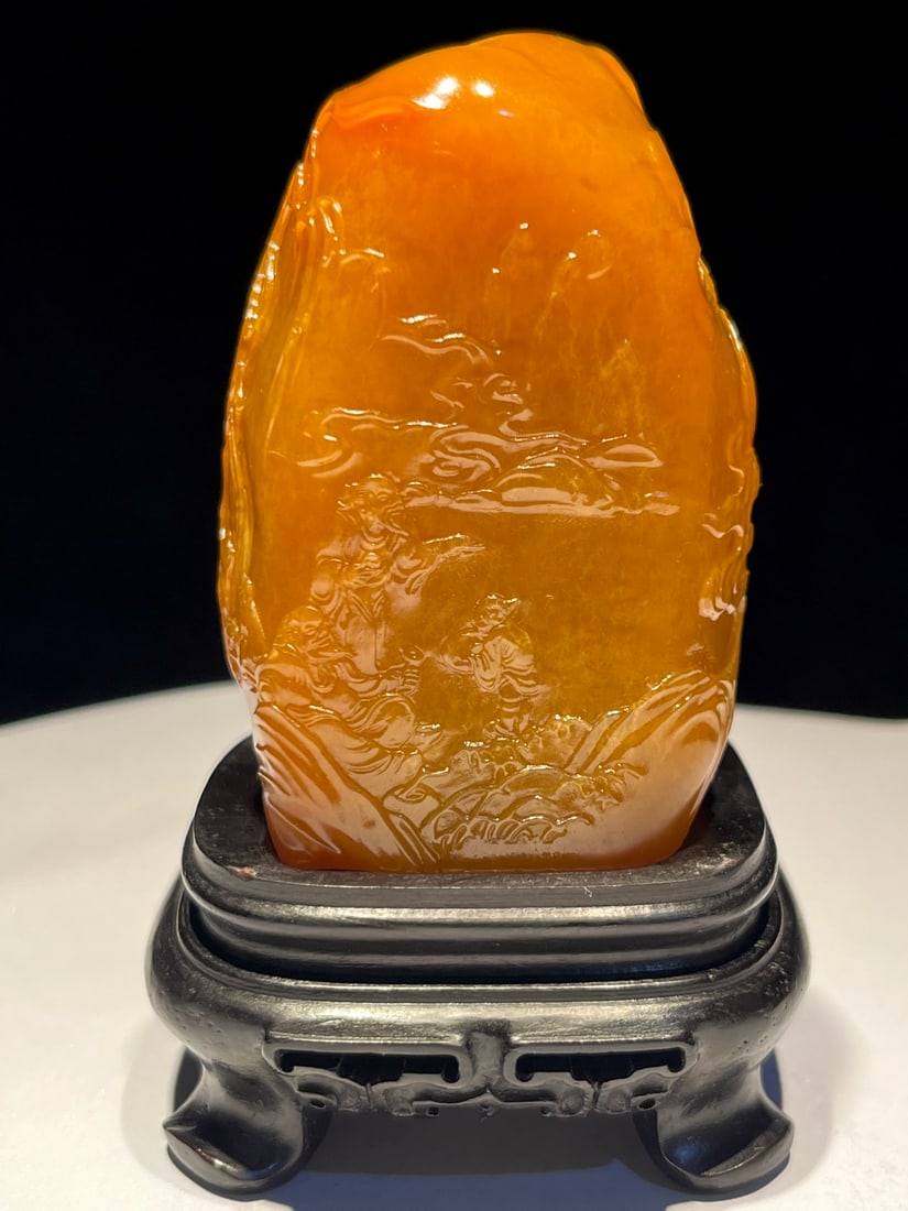 Tianhuangshi Mountain in the Qing Dynasty: Height: 7.2cm, Width: 4.8cm, Weight: 222g