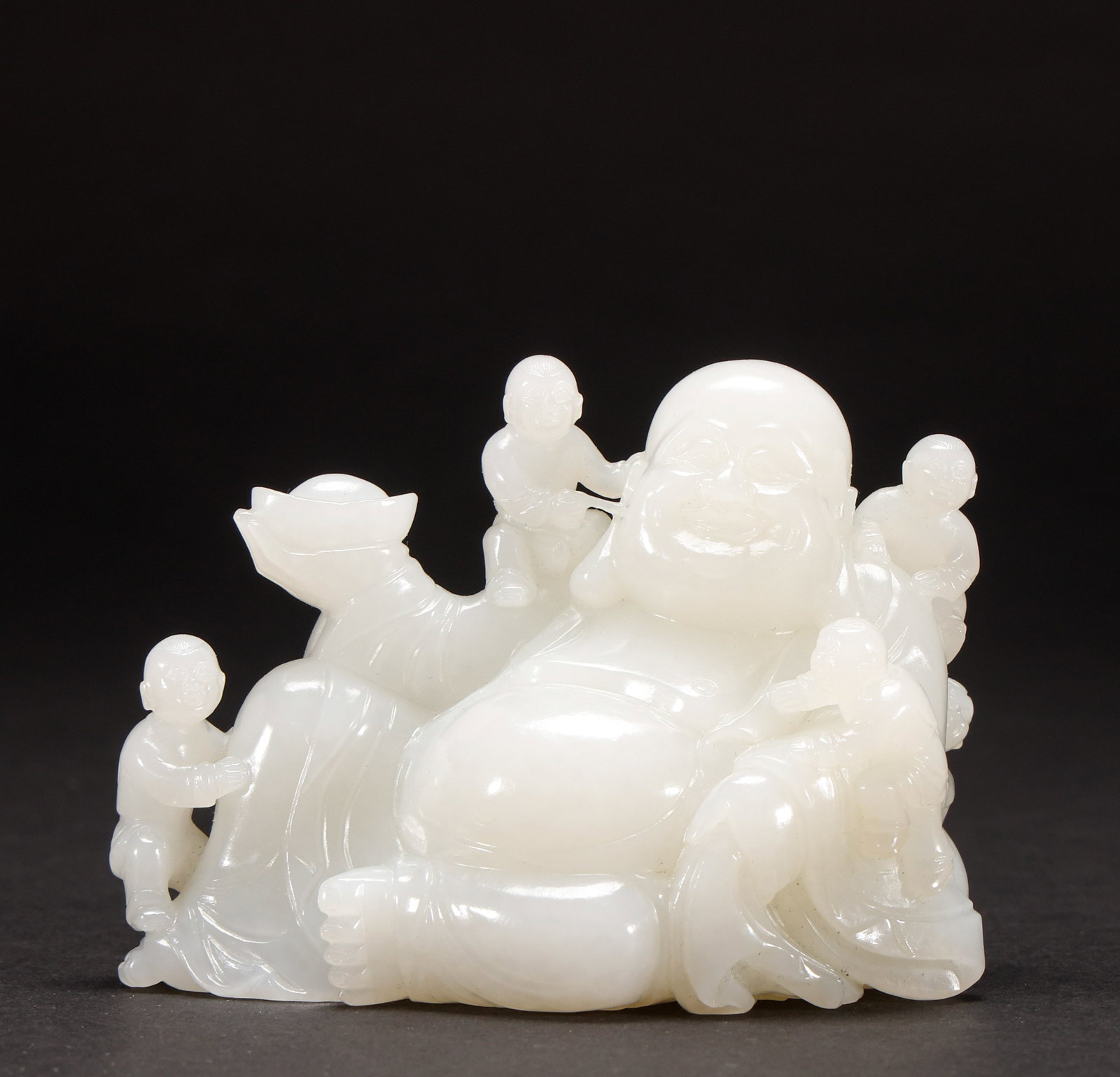 Hotan Jade Maitreya Buddha Statue in Qing Dynasty (1 of 9)