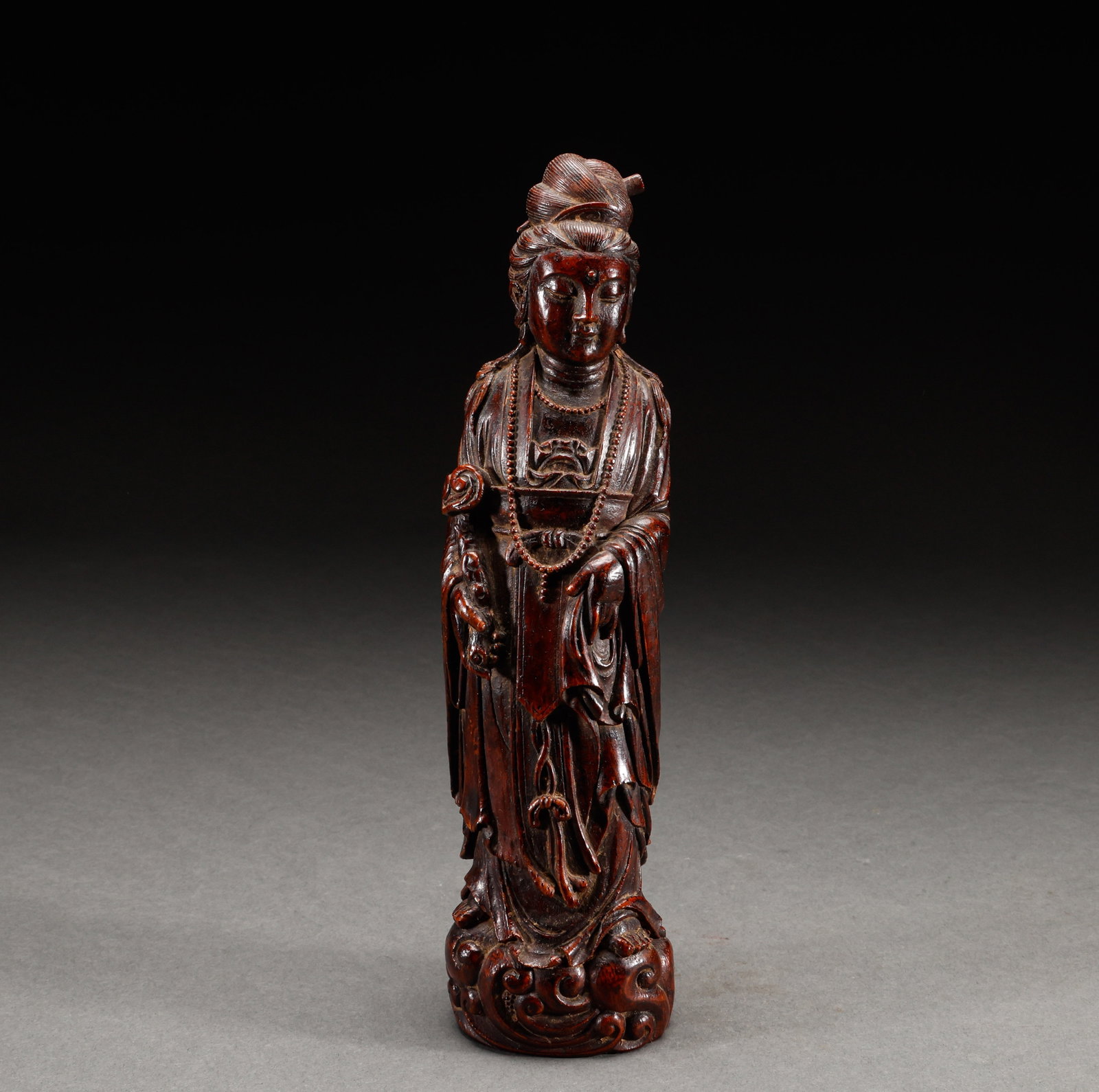 Qing Dynasty Huanghuali Guanyin Statue (1 of 6)