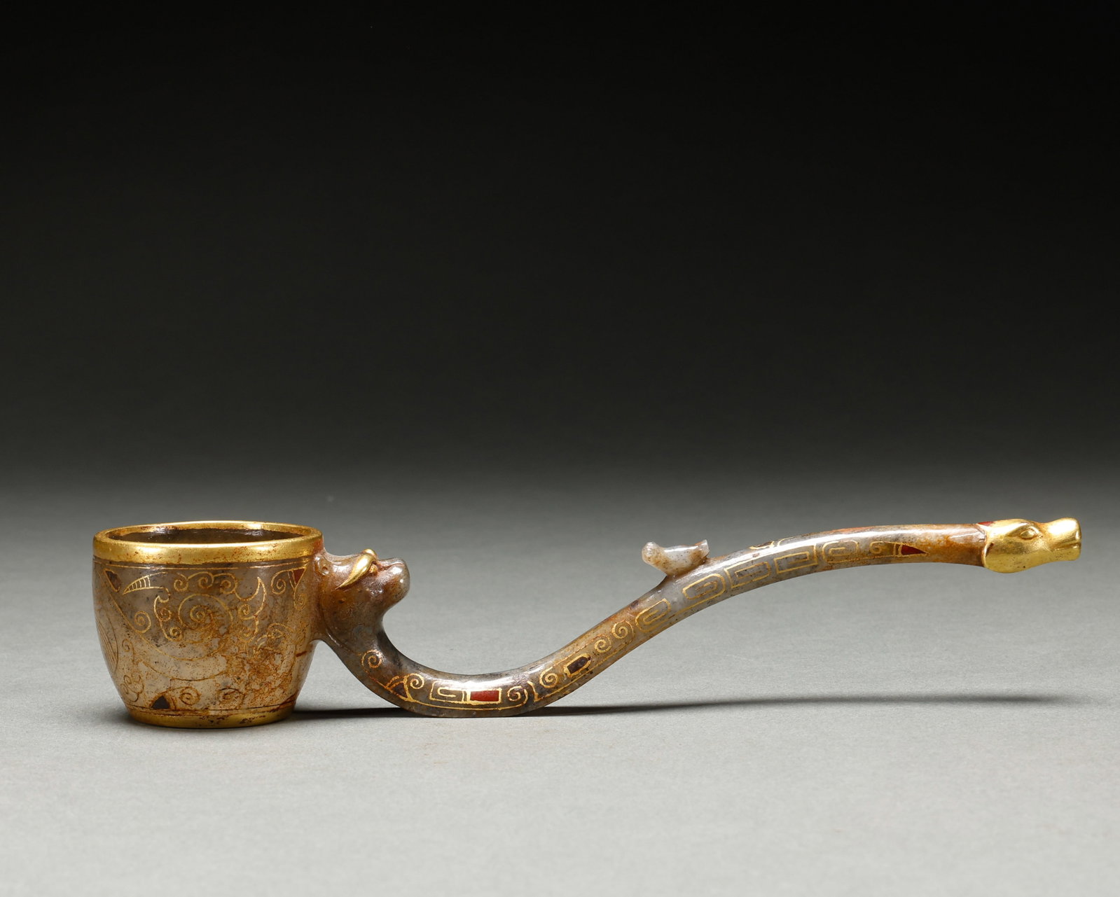 Hotan Jade gilded spoon before the Ming Dynasty (1 of 10)