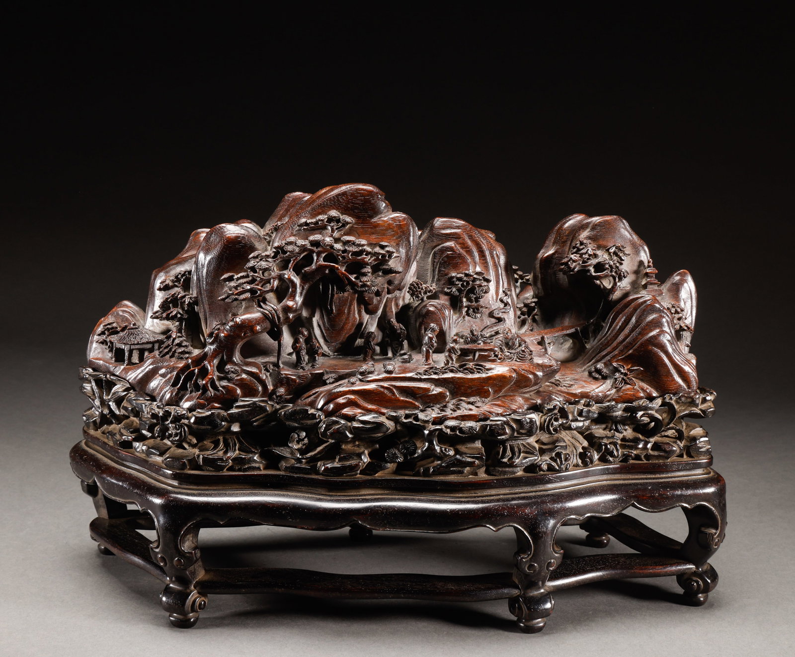 Qing Dynasty agarwood characters story Wenshanzi (1 of 11)